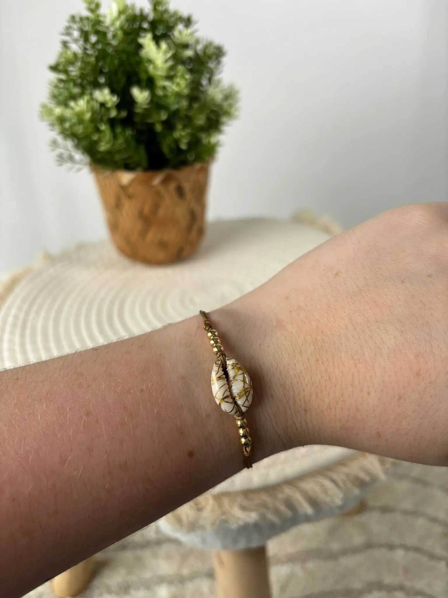 Bracelet doré coquillage DS.Sélection