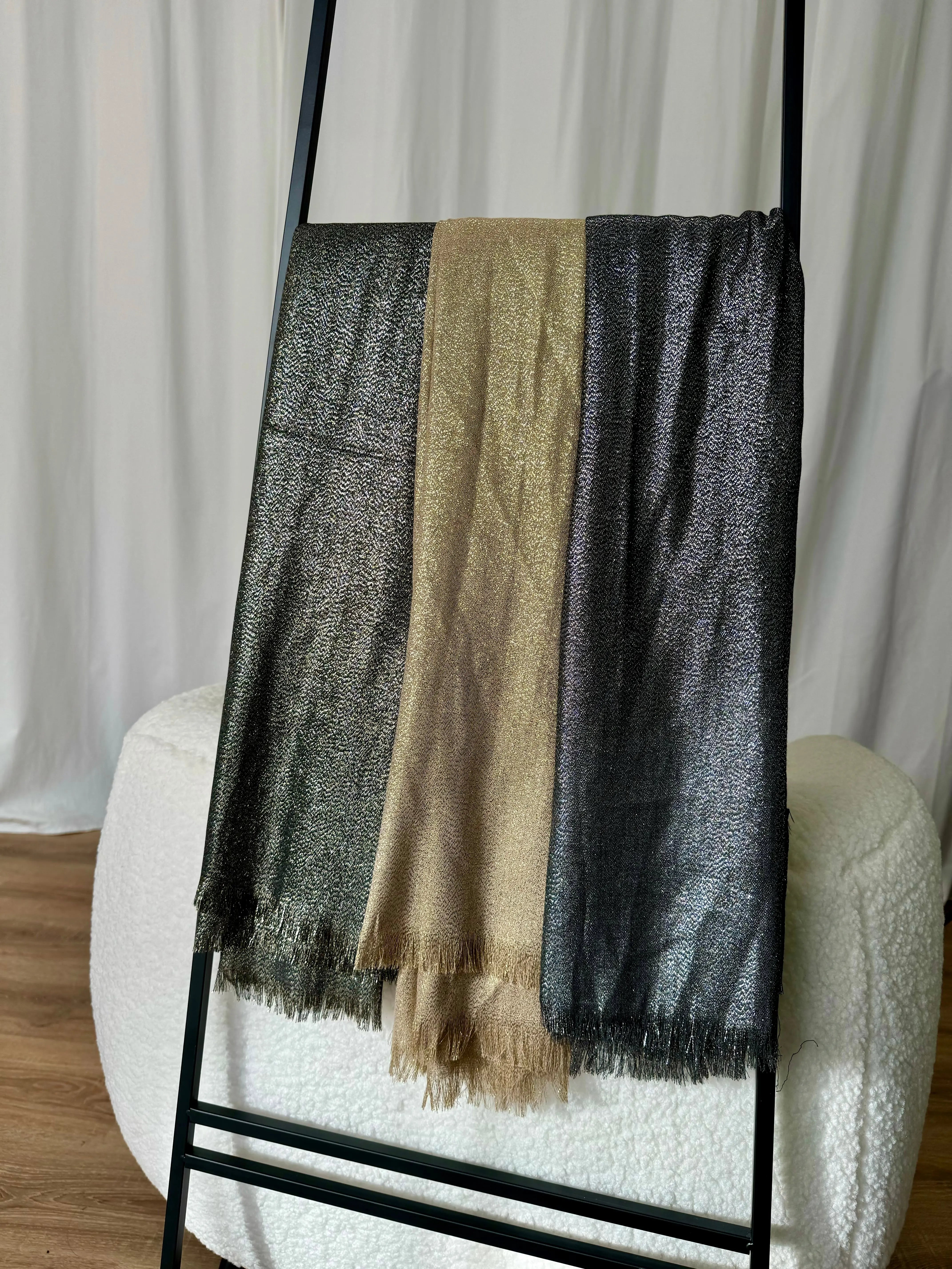 Foulard noir argenté DS.Sélection