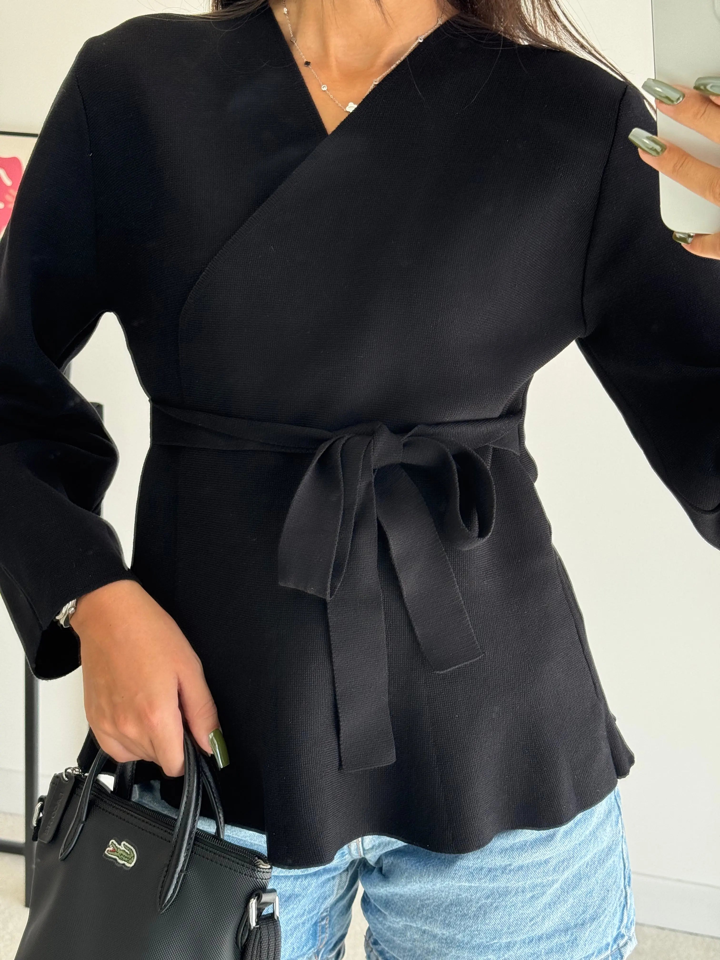 Gilet à noeud noir DS.Sélection