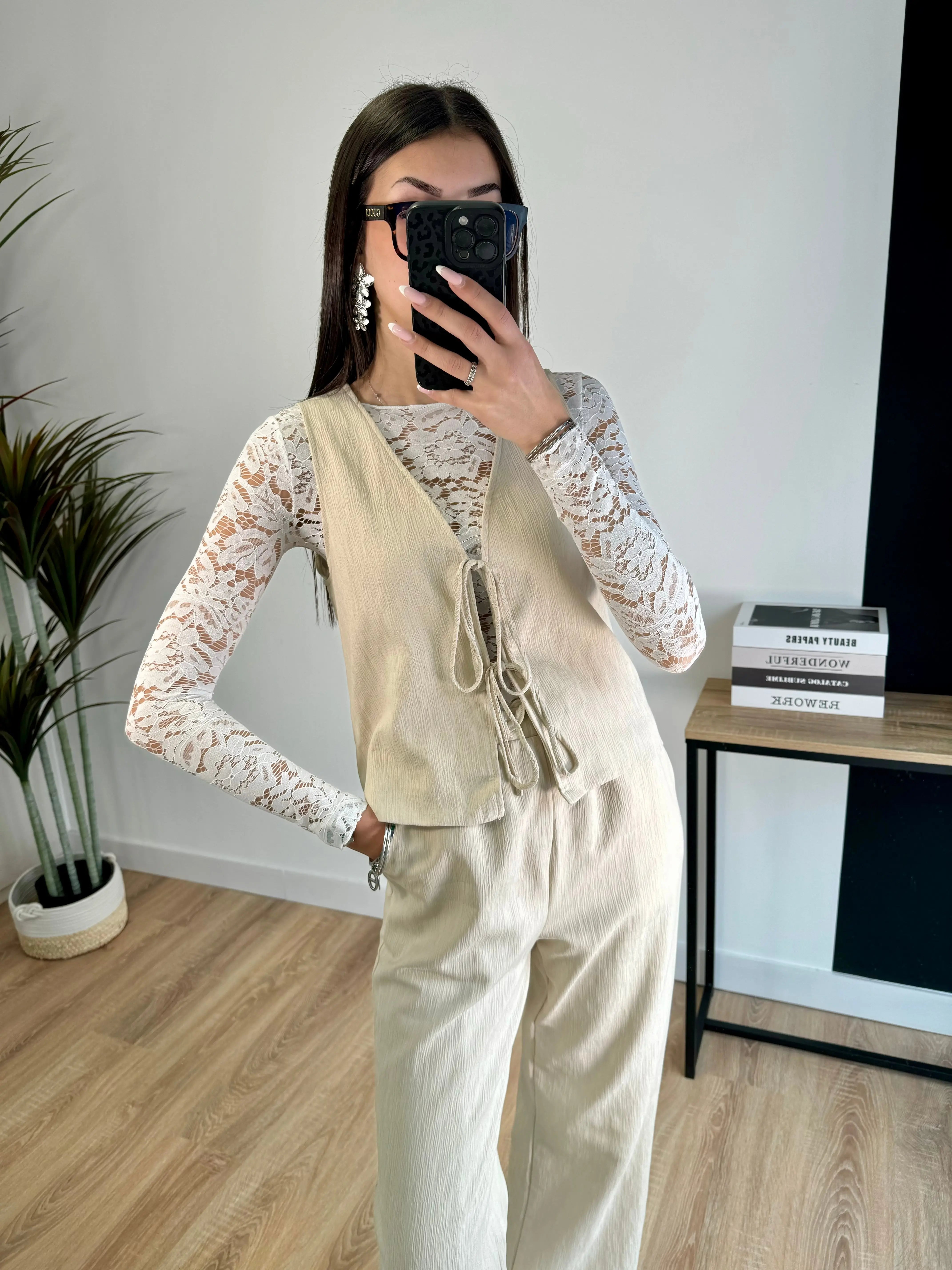 Gilet sans manches à noeuds DS.Sélection