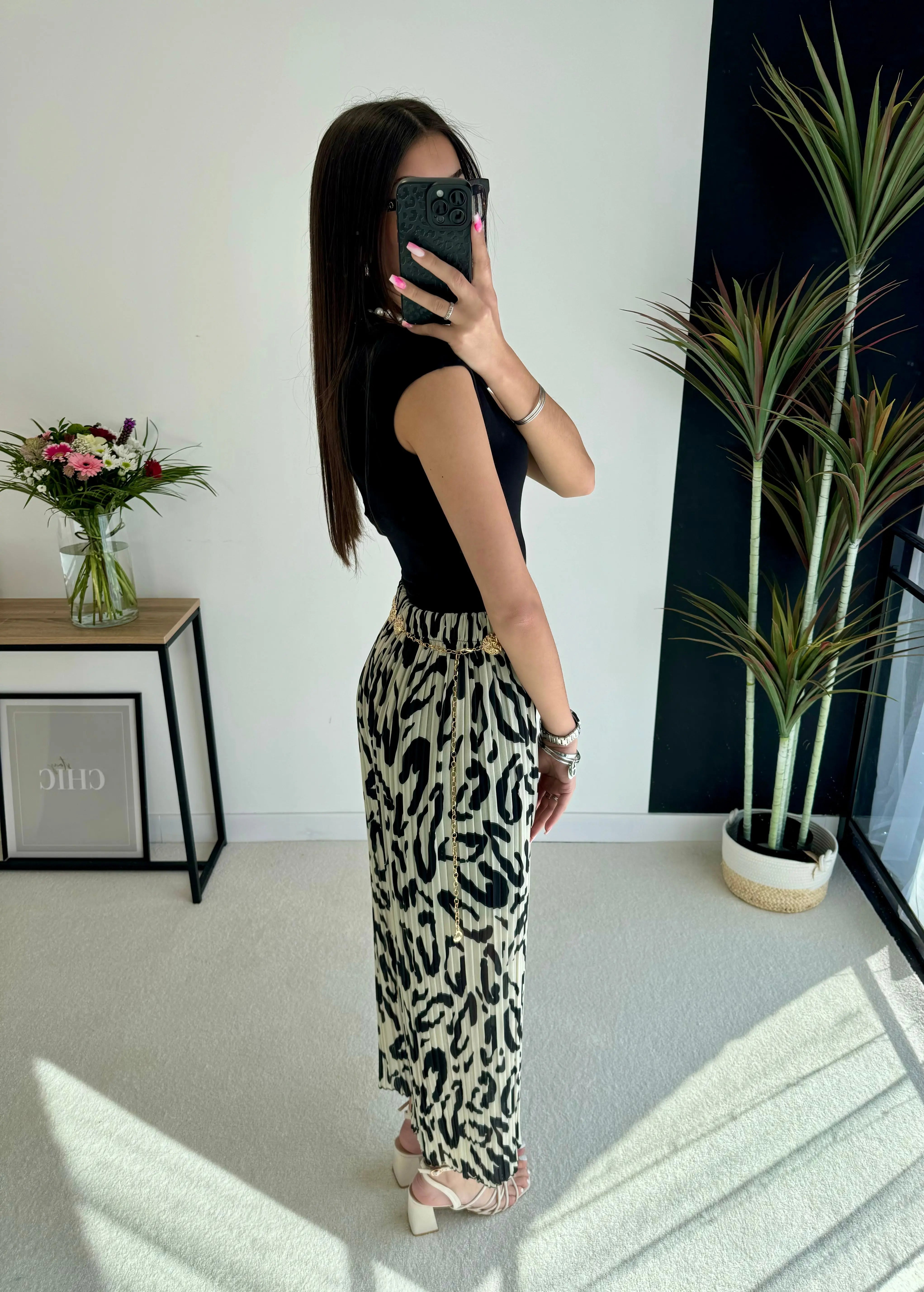 Pantalon plissé beige DS.Sélection