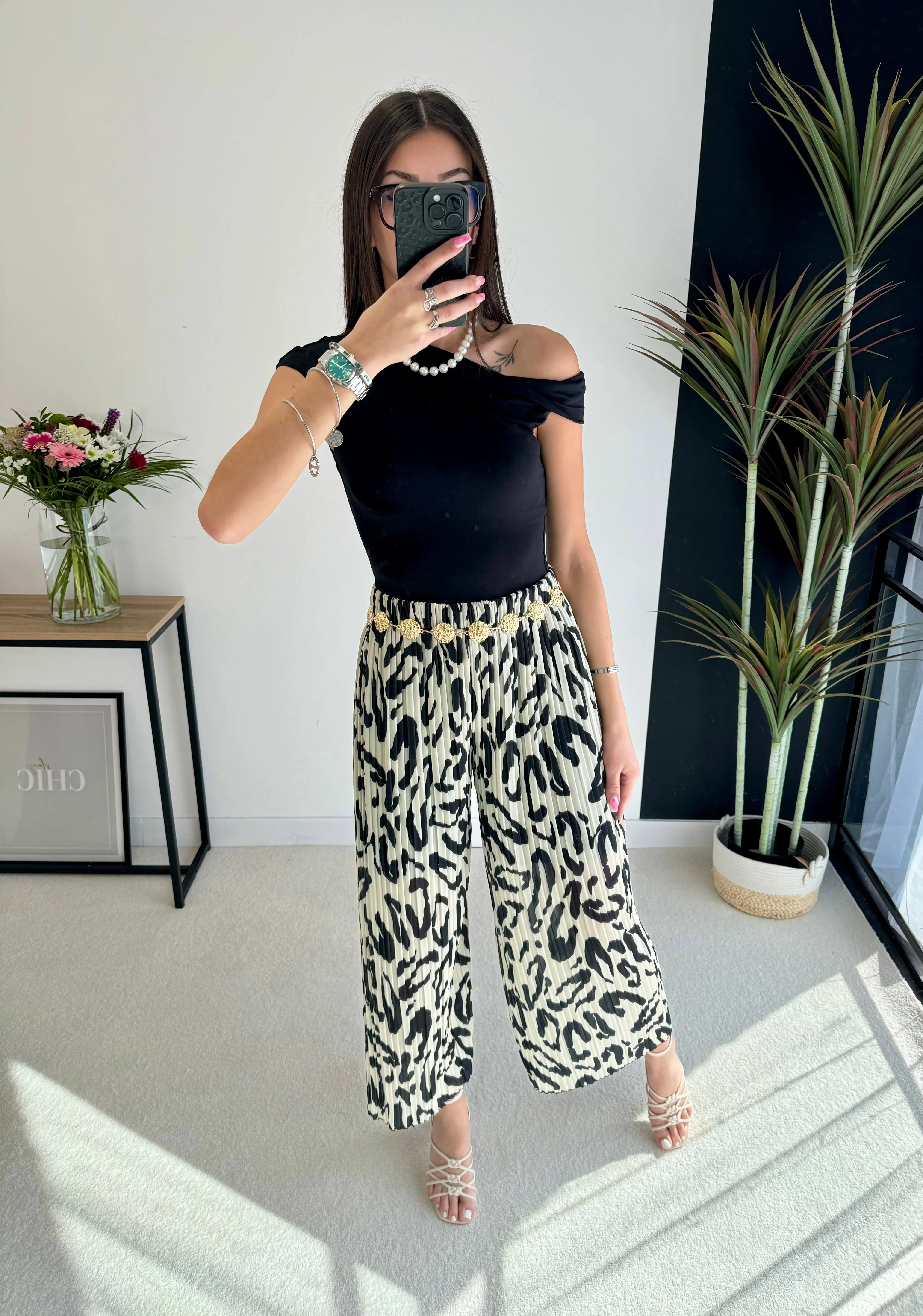 Pantalon plissé beige DS.Sélection