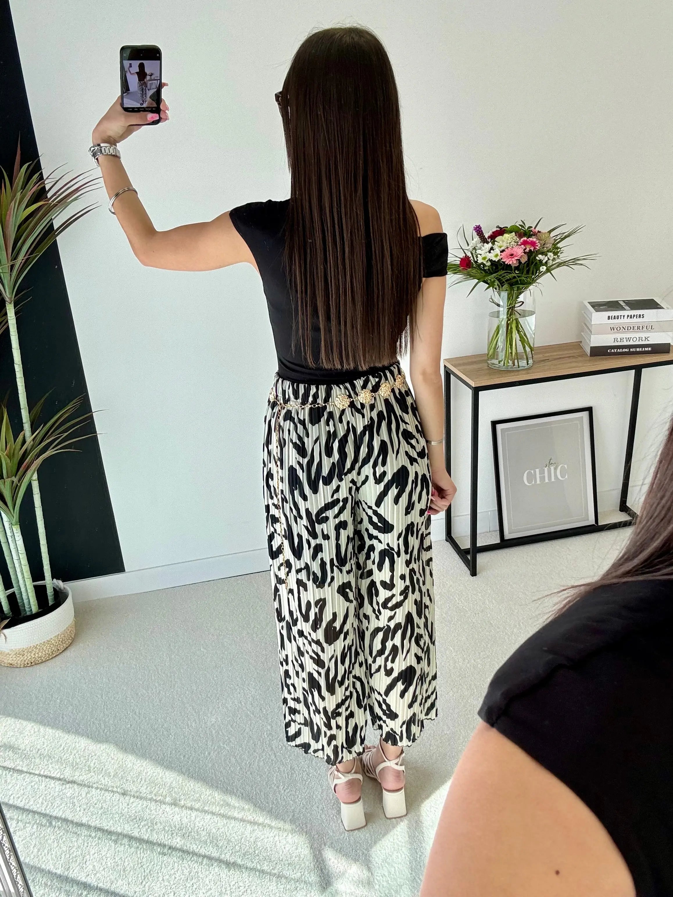 Pantalon plissé beige DS.Sélection