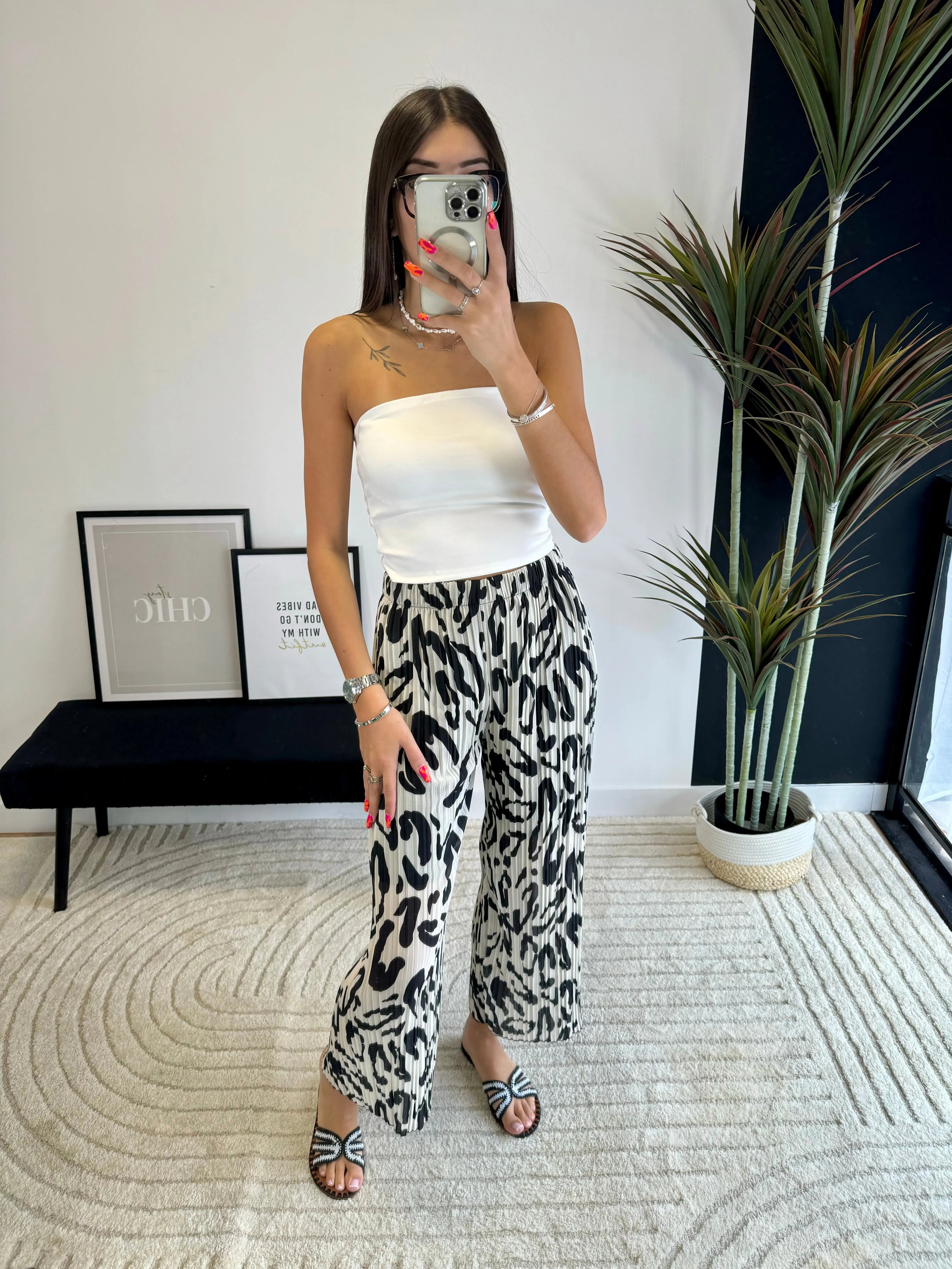 Pantalon plissé beige DS.Sélection
