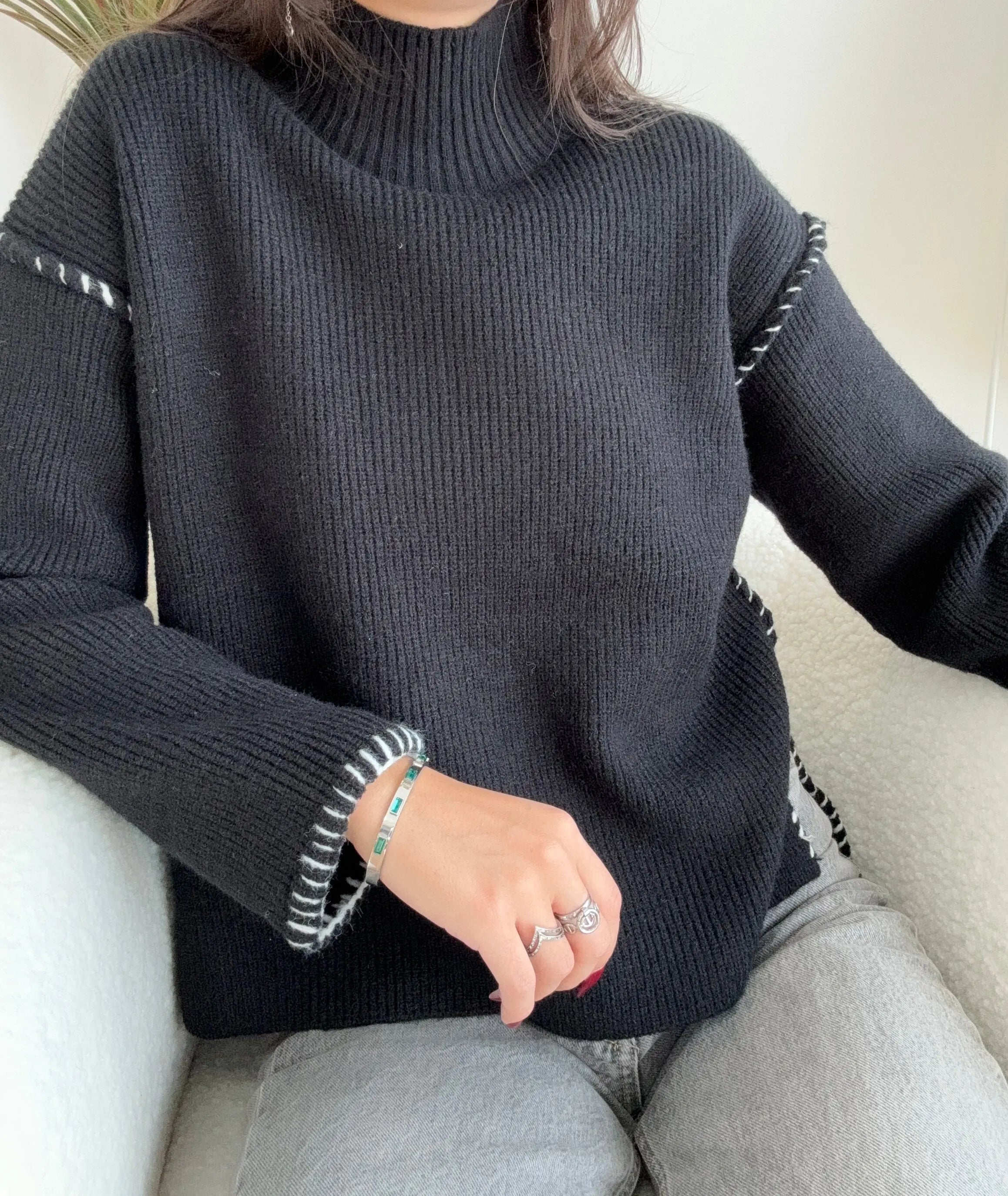 Pull noir DS.Sélection