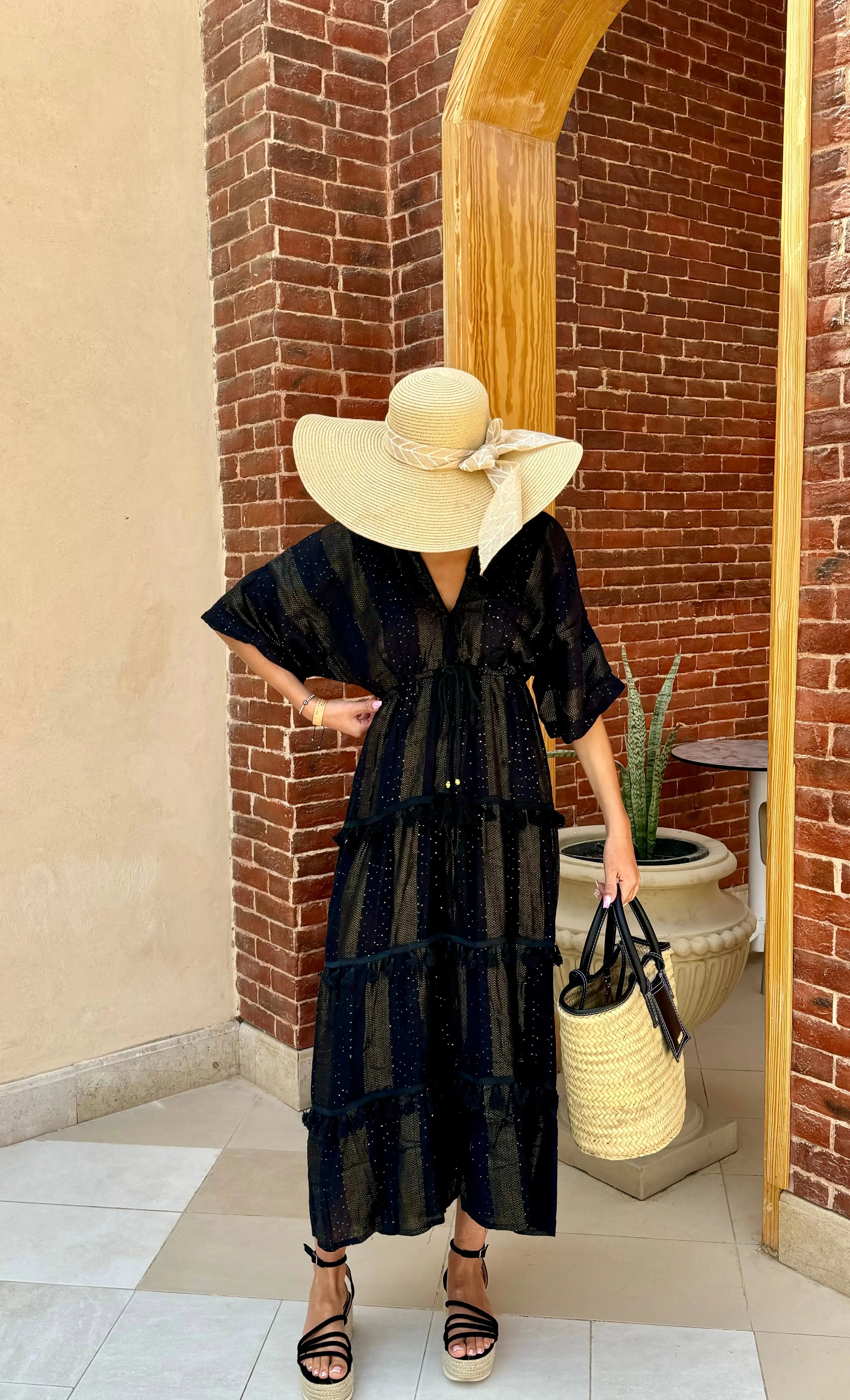 Robe bohème noire DS.Sélection