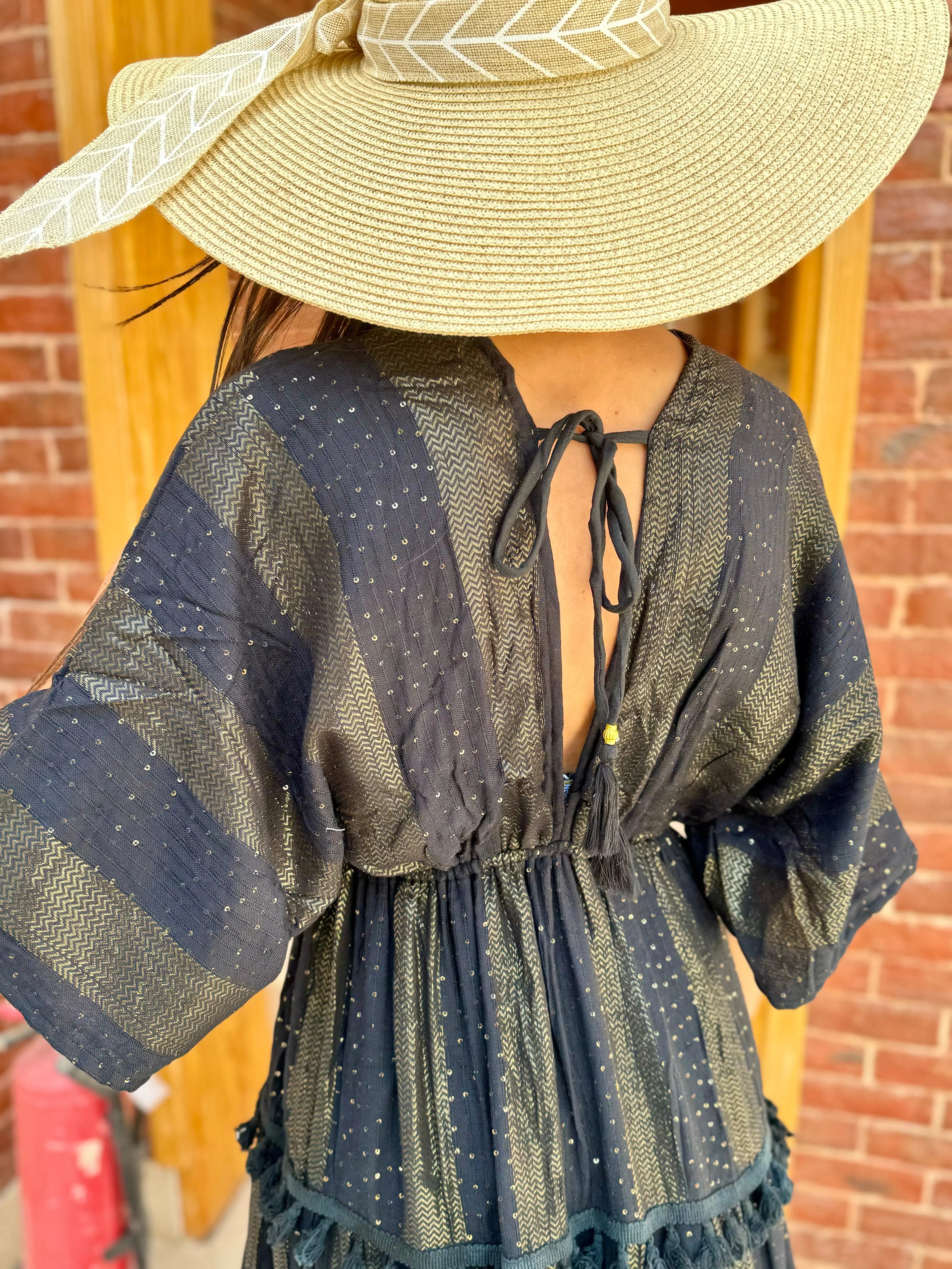 Robe bohème noire DS.Sélection