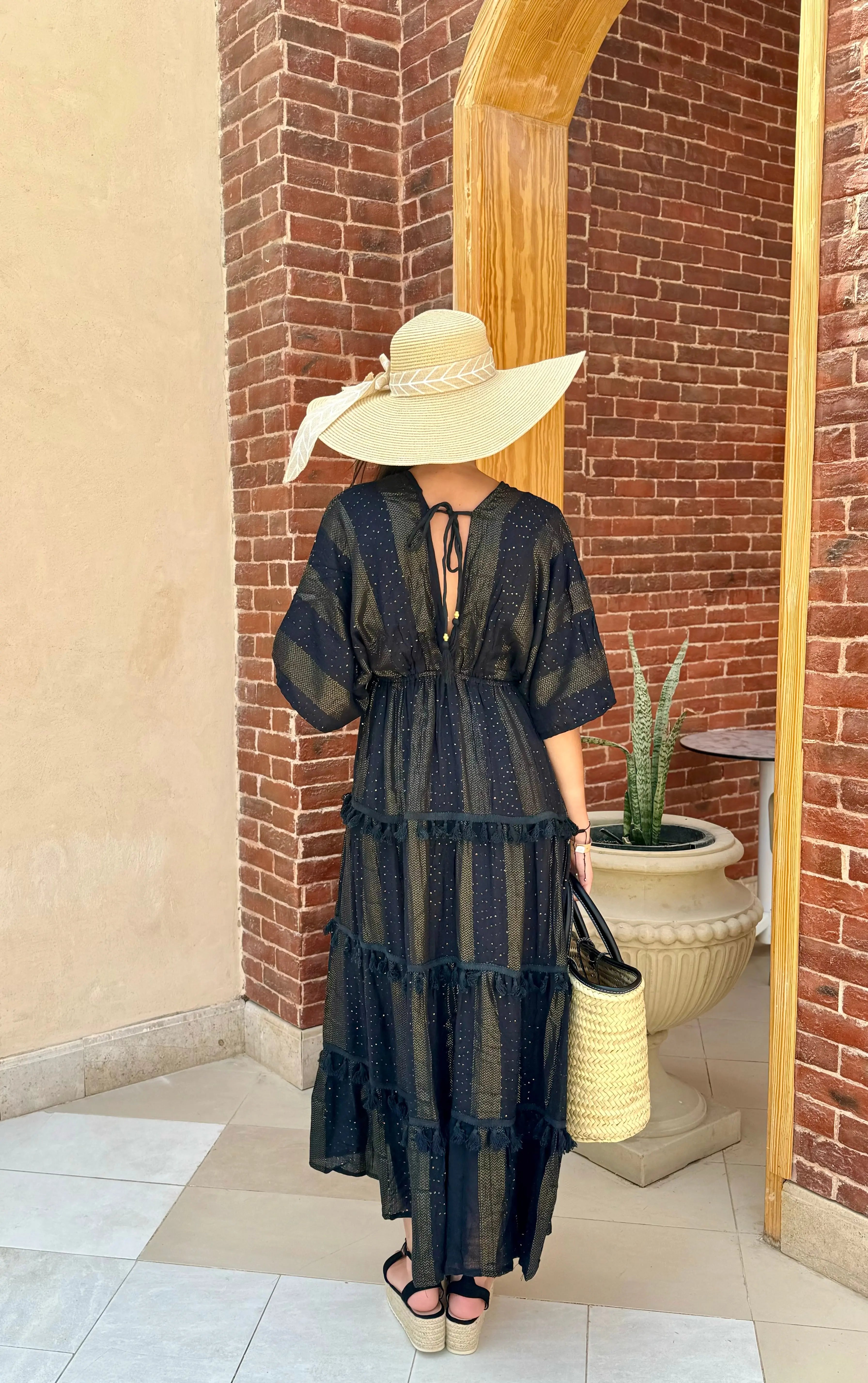 Robe bohème noire DS.Sélection