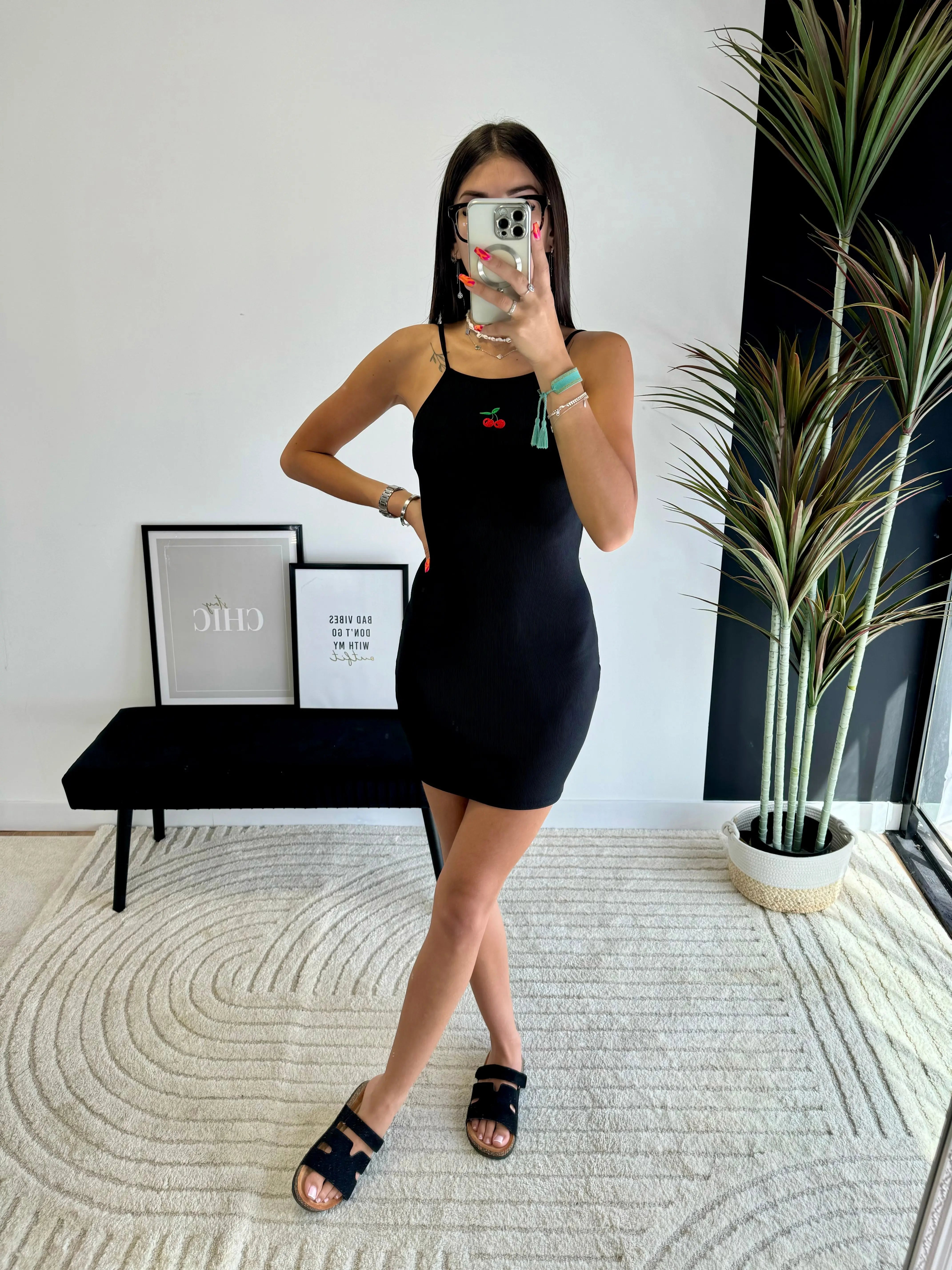 Robe cerise noir DS.Sélection
