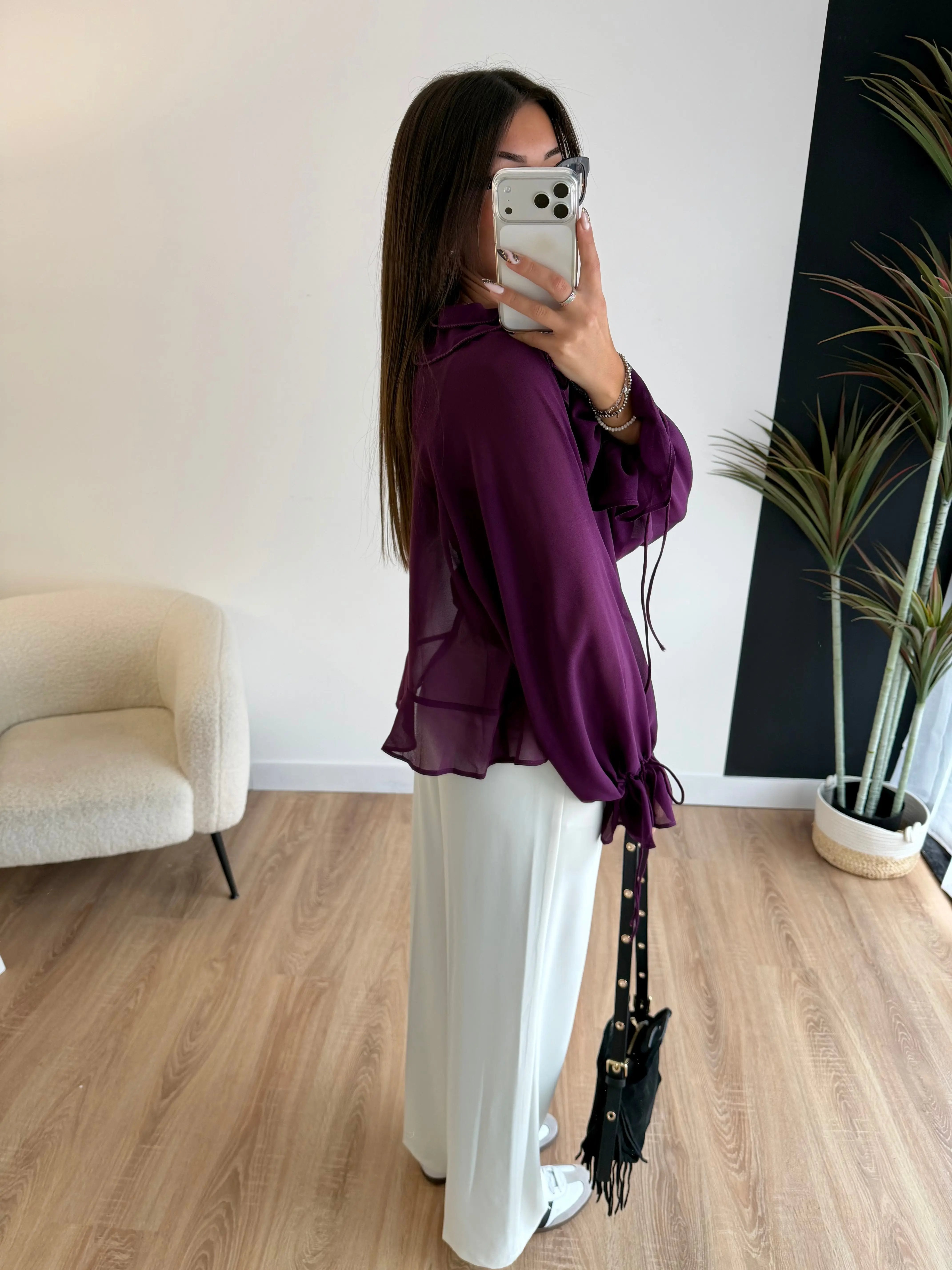 Blouse prune DS.Sélection