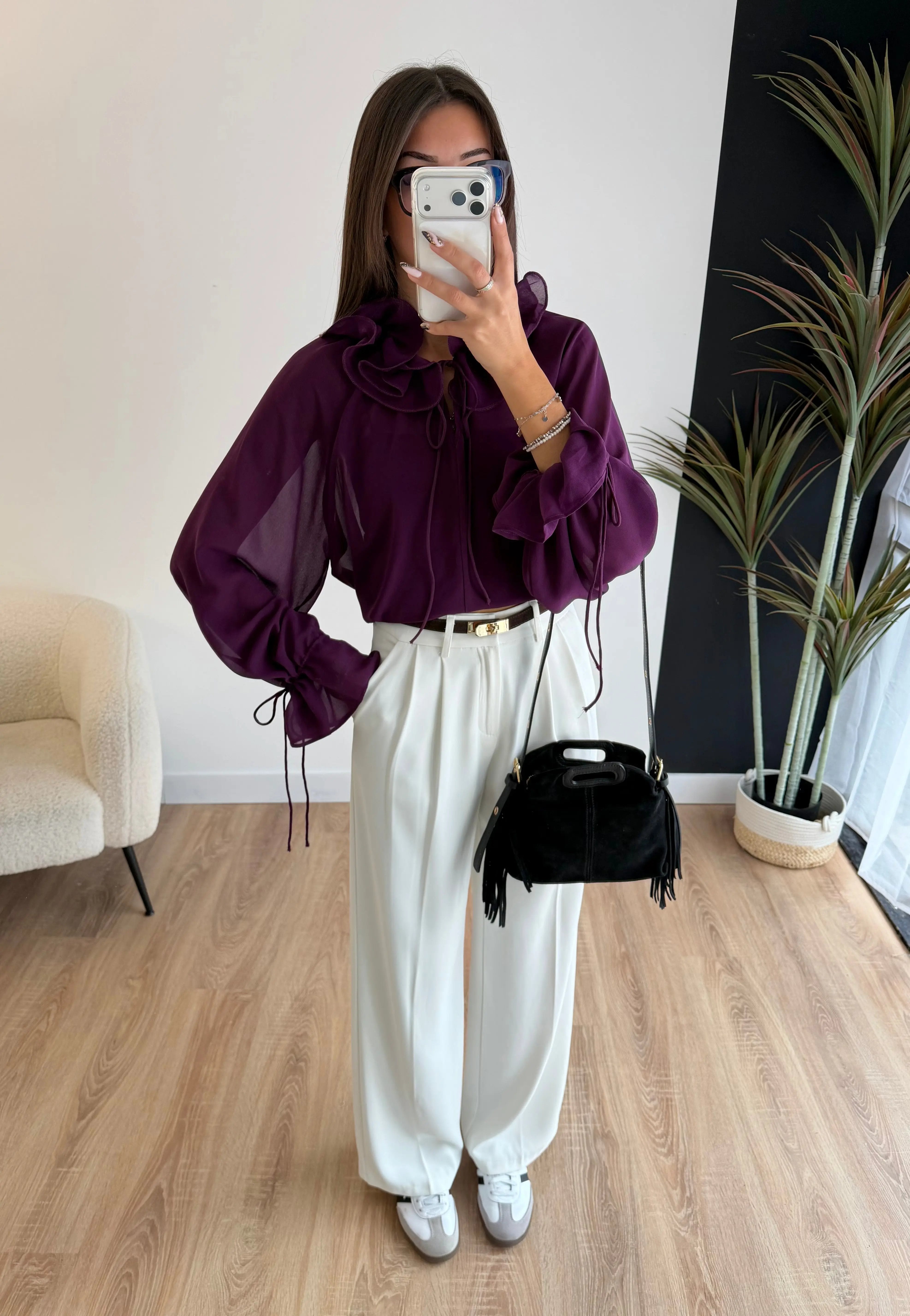 Blouse prune DS.Sélection