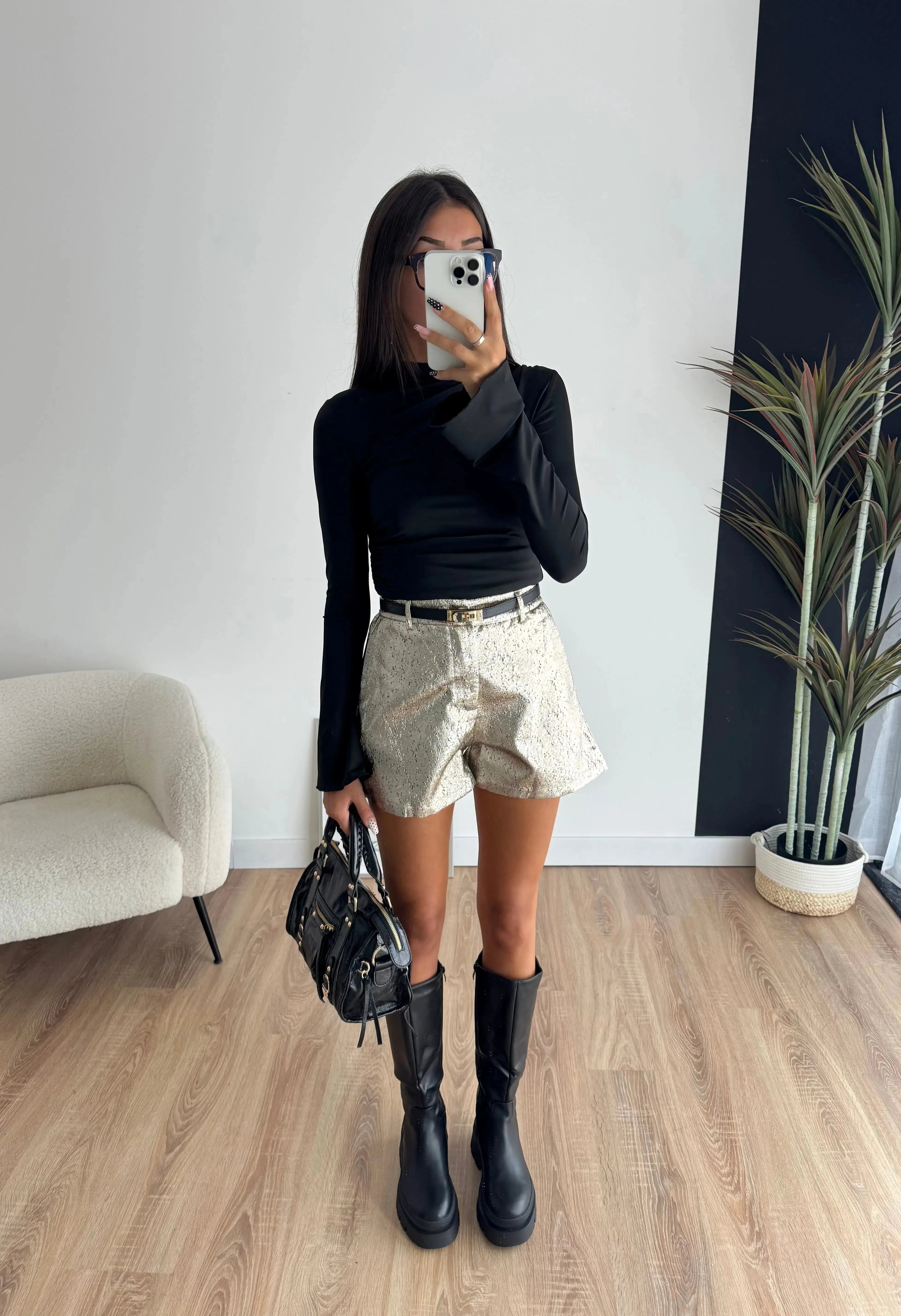 Short doré DS.Sélection