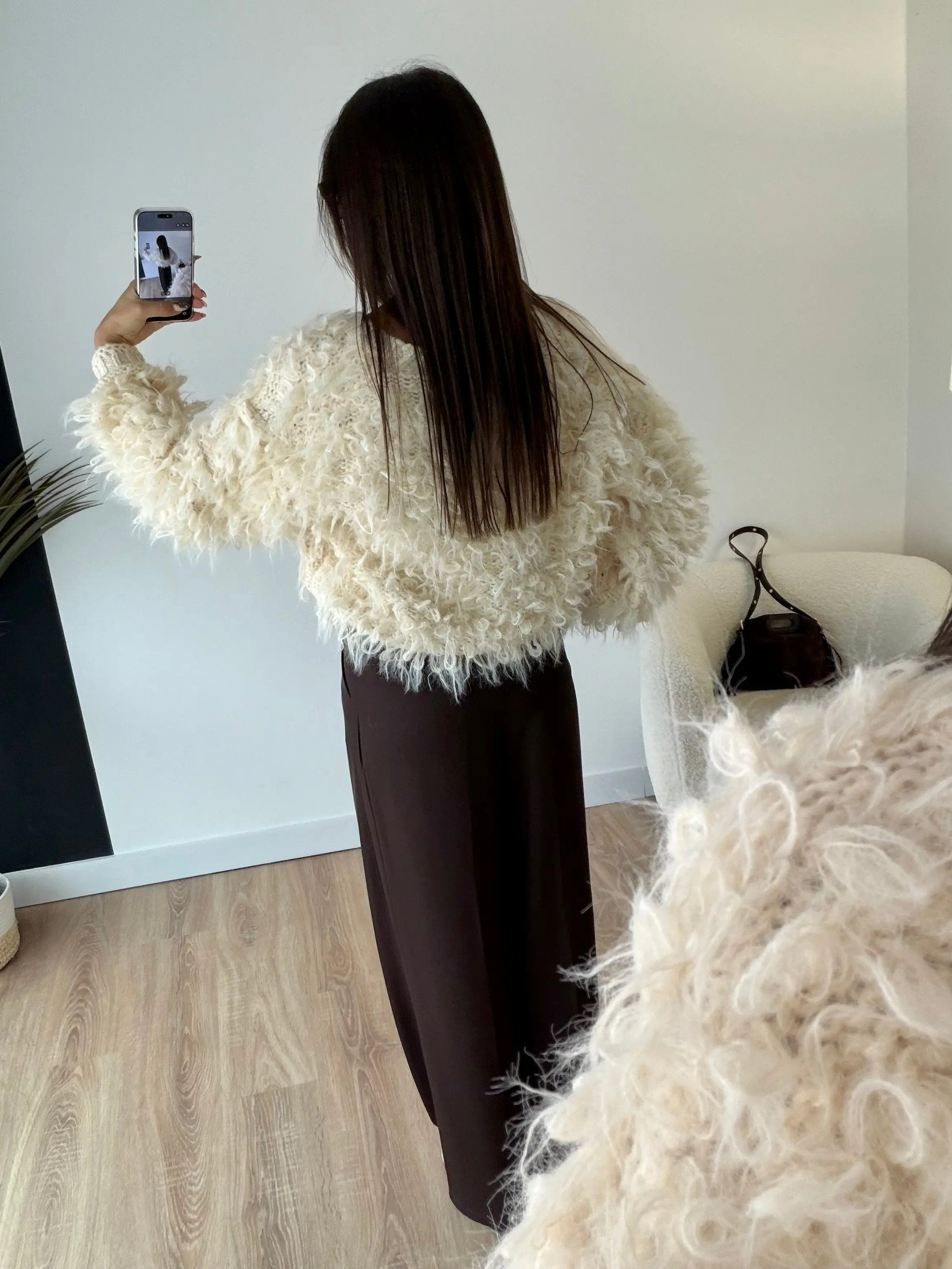 Cardigan écru mouton DS.Sélection