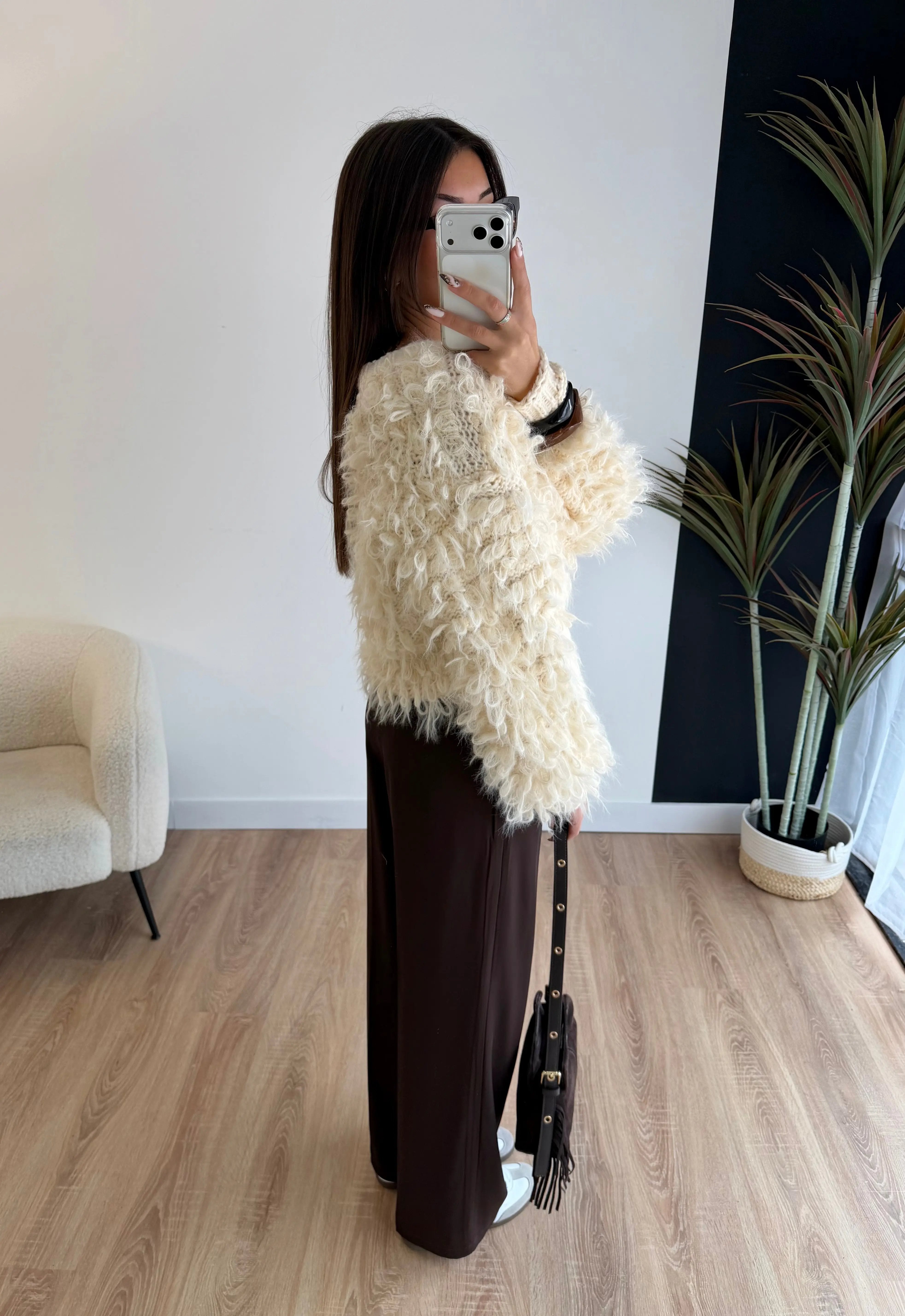 Cardigan écru mouton DS.Sélection