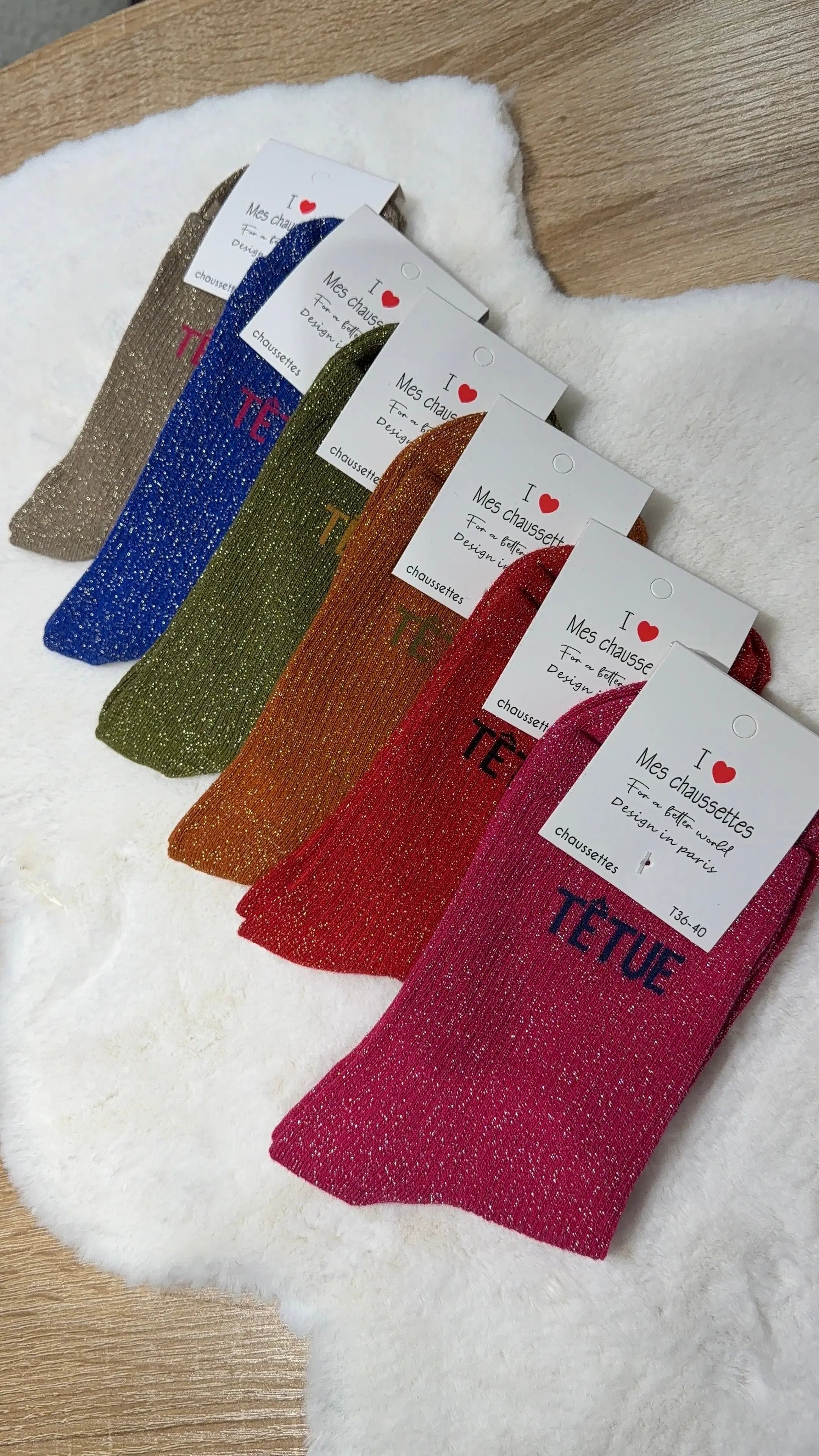 Chaussettes paillettes DS.Sélection