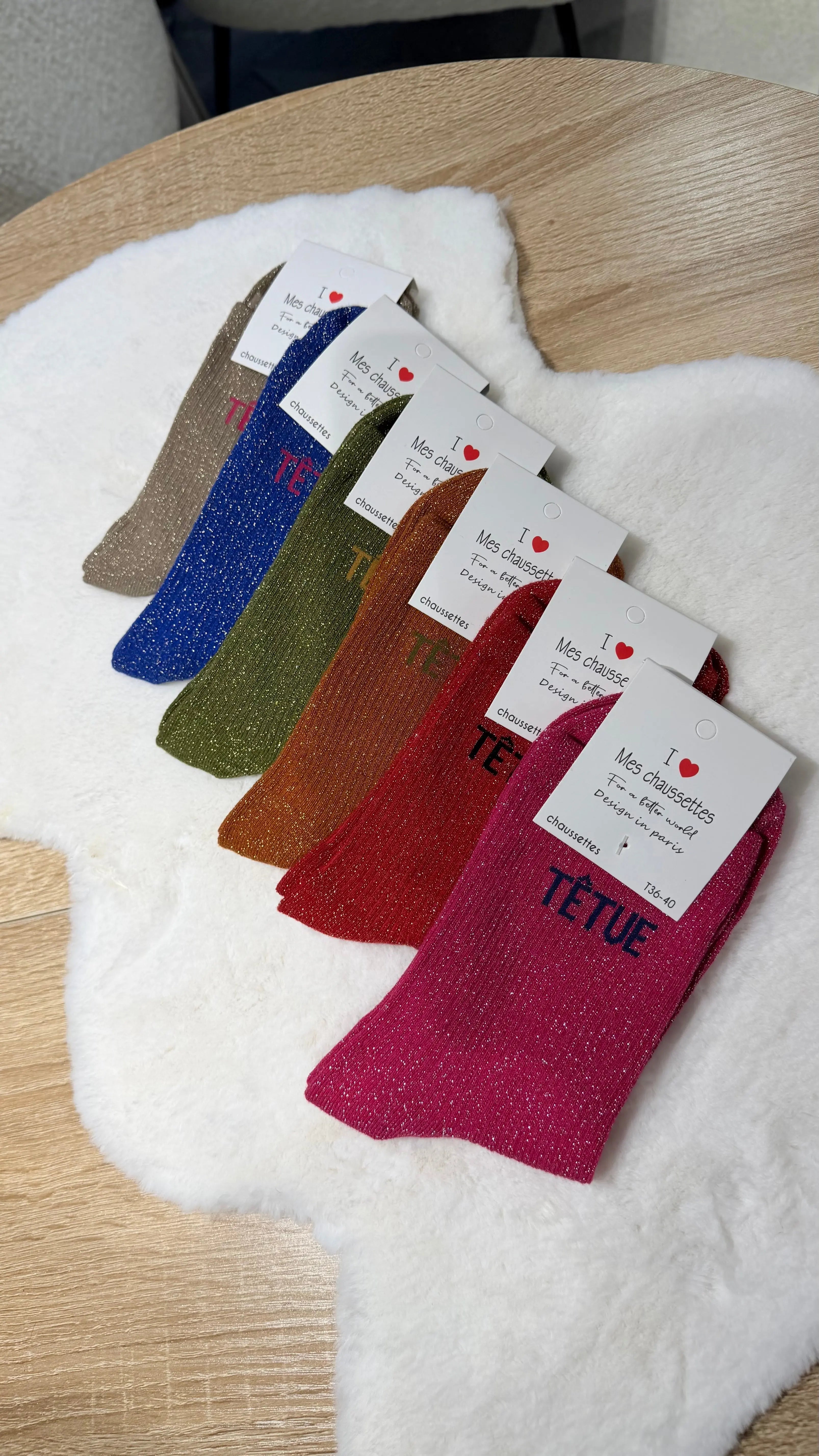 Chaussettes paillettes DS.Sélection