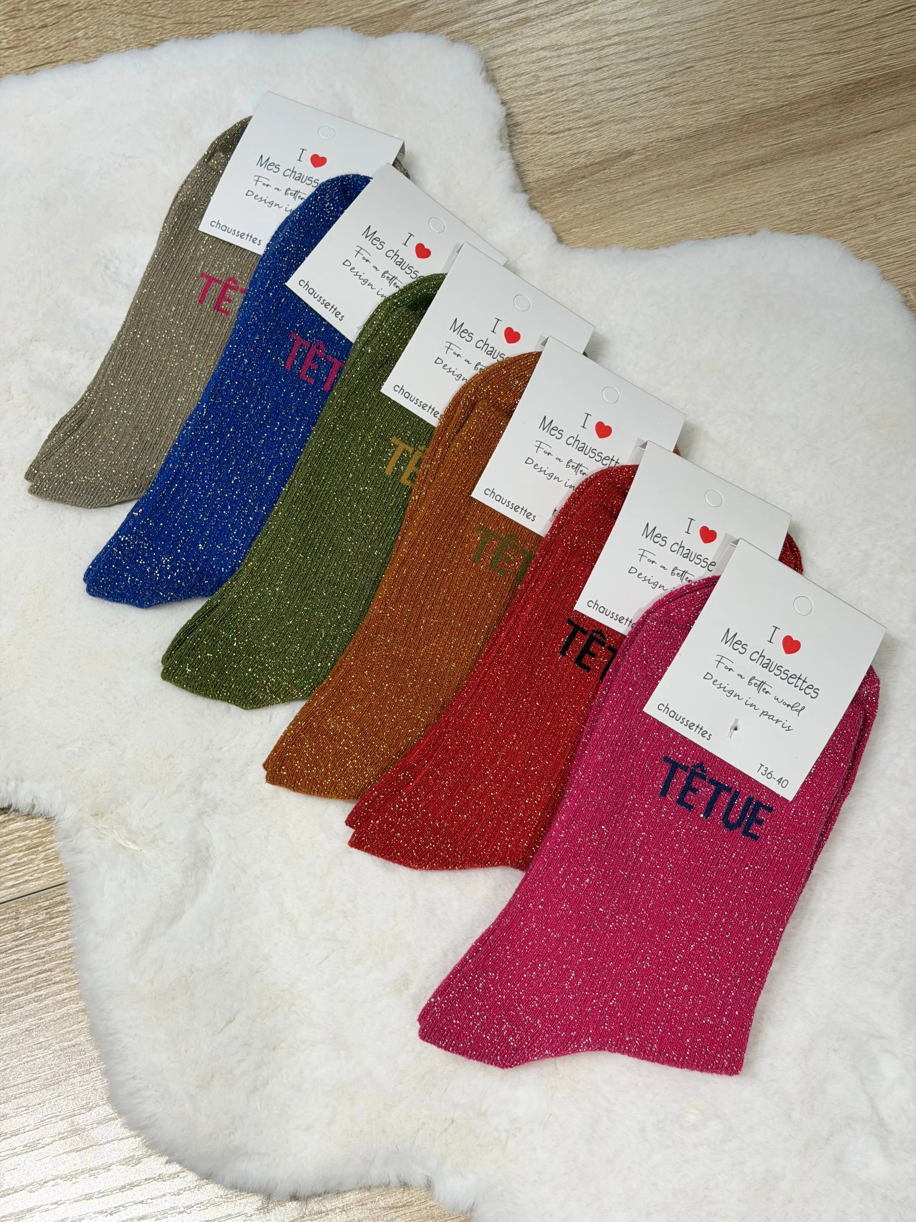 Chaussettes paillettes DS.Sélection