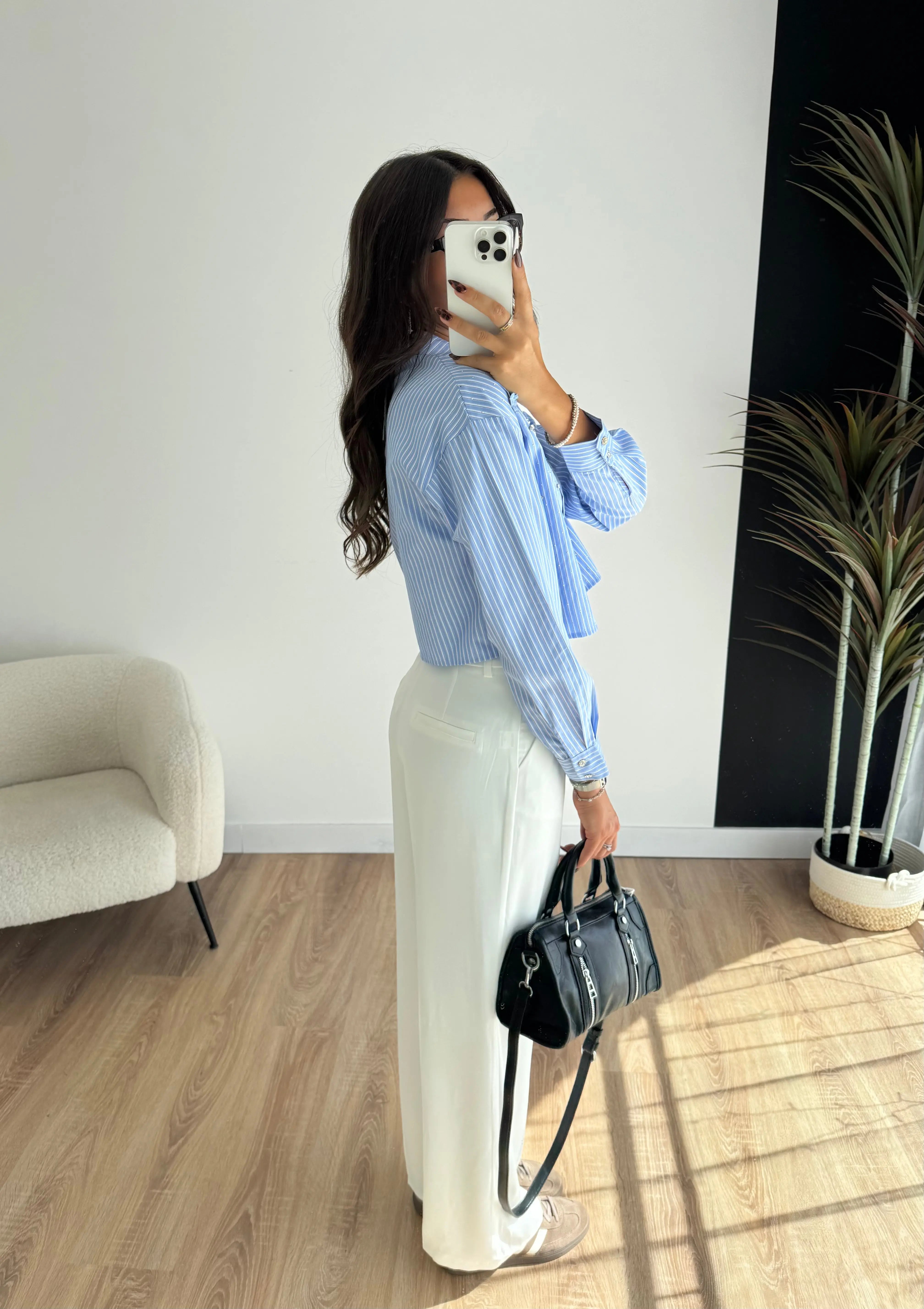 Chemise courte bleu DS.Sélection