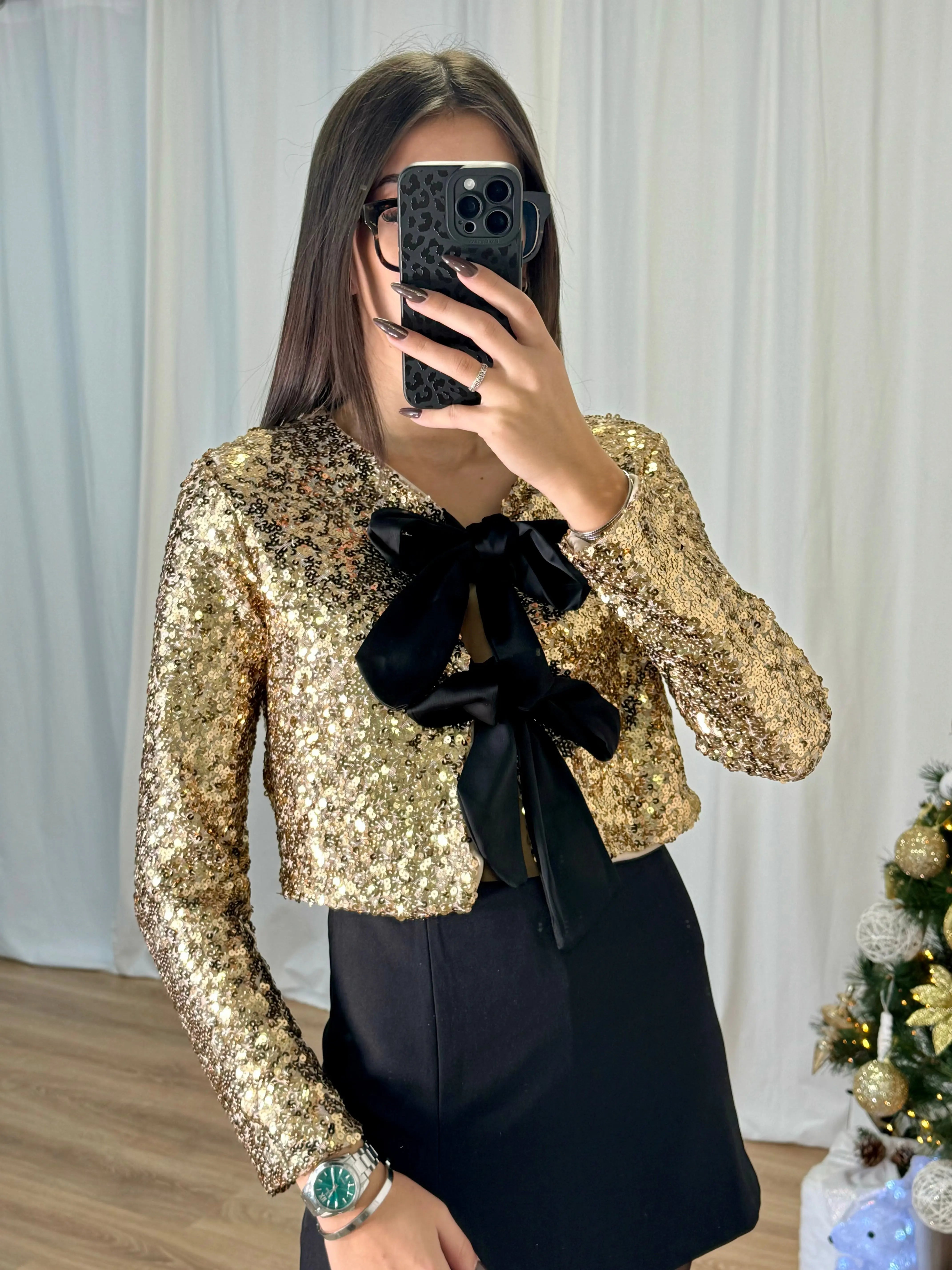 Haut à sequins dorés DS.Sélection