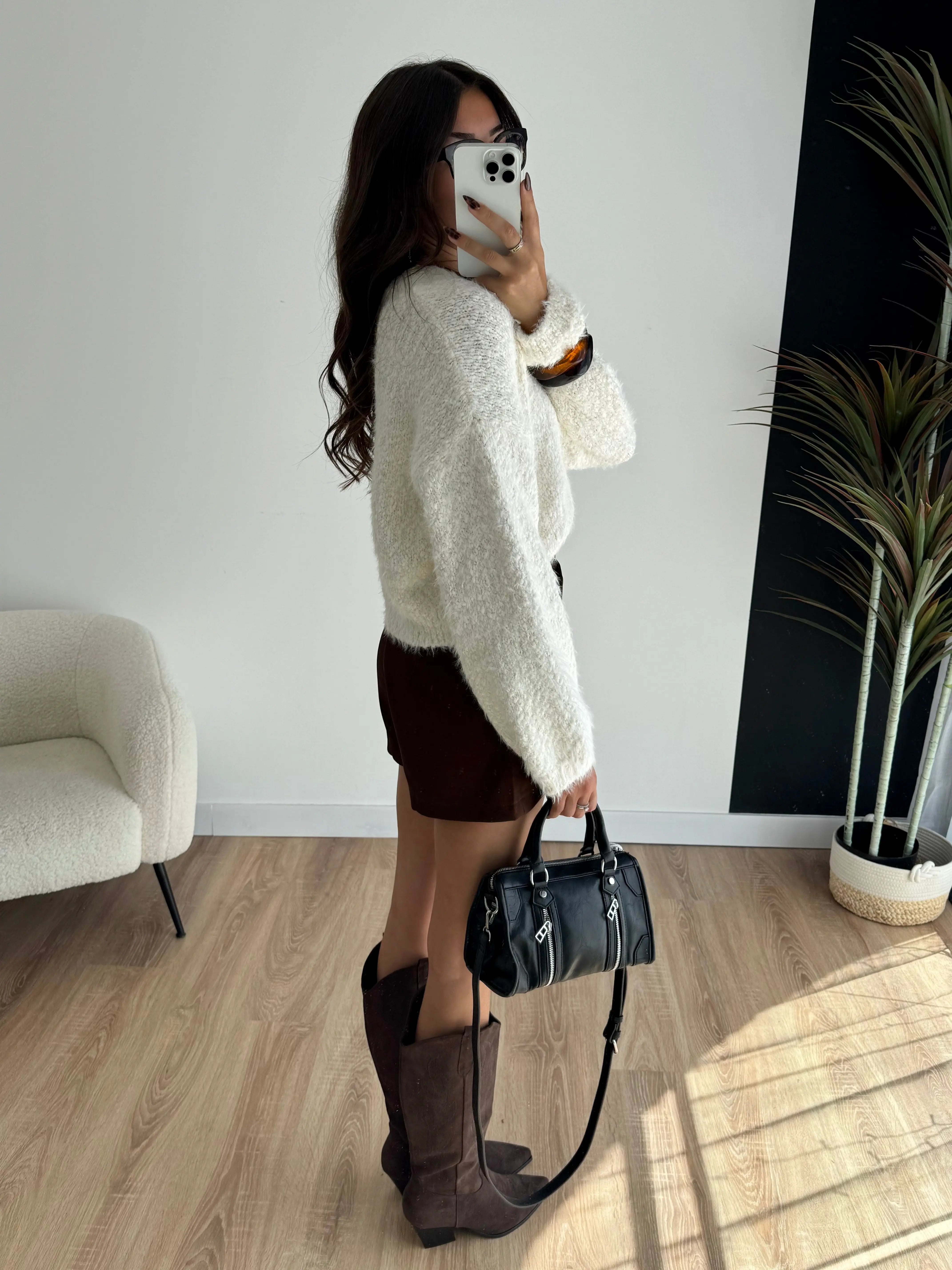 Jupe short choco DS.Sélection