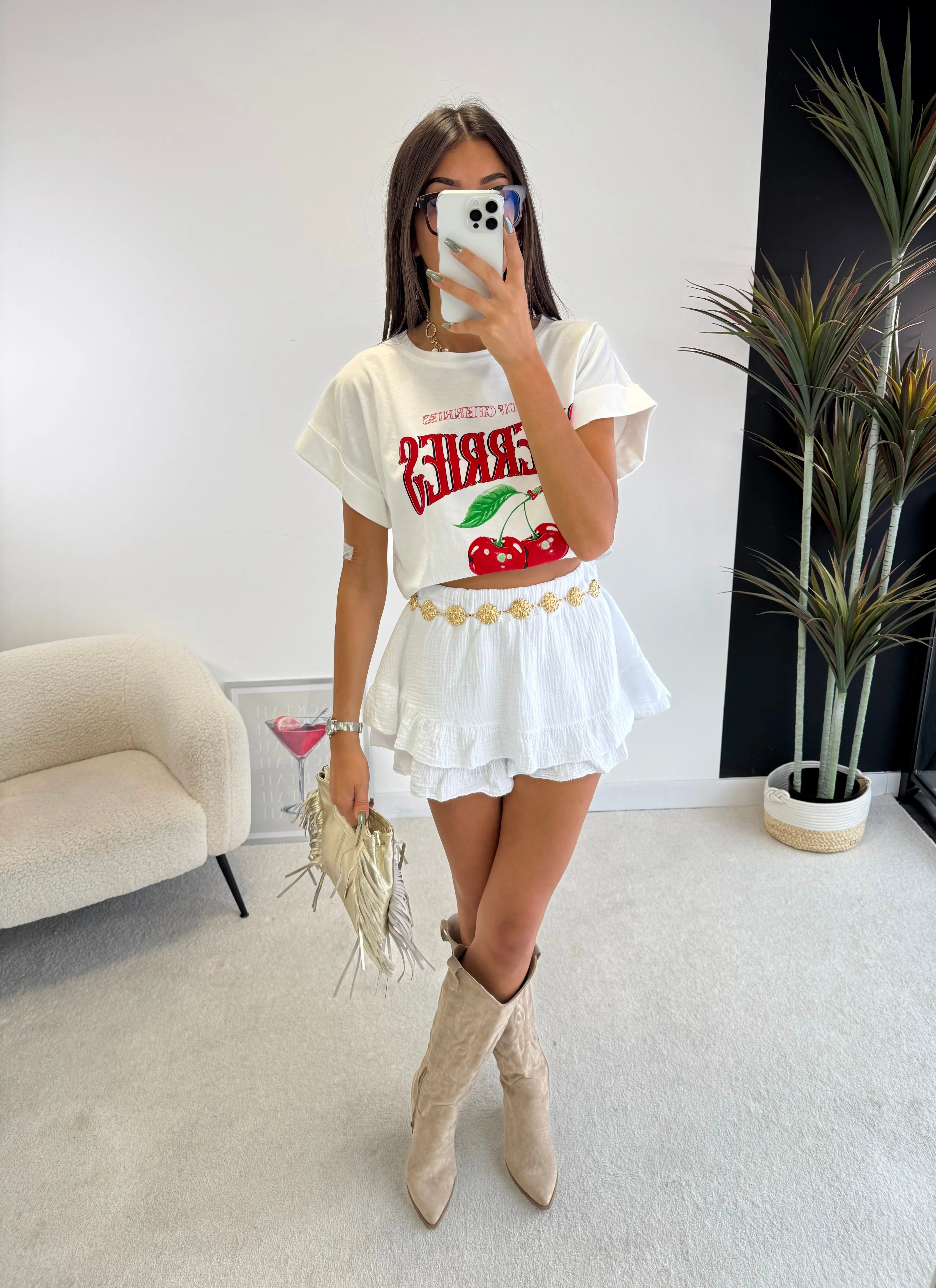 Jupe short en coton DS.Sélection