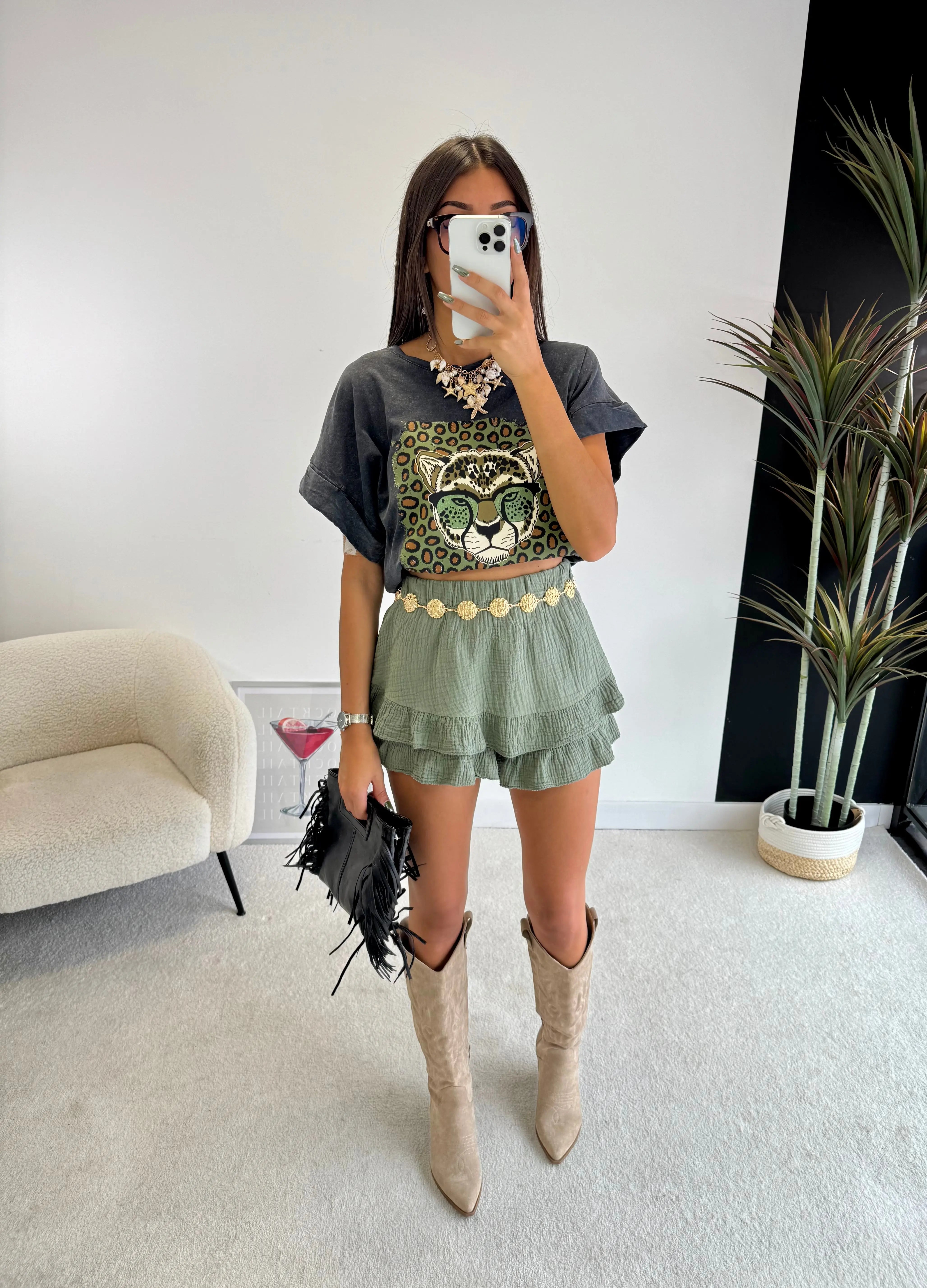 Jupe short en coton DS.Sélection