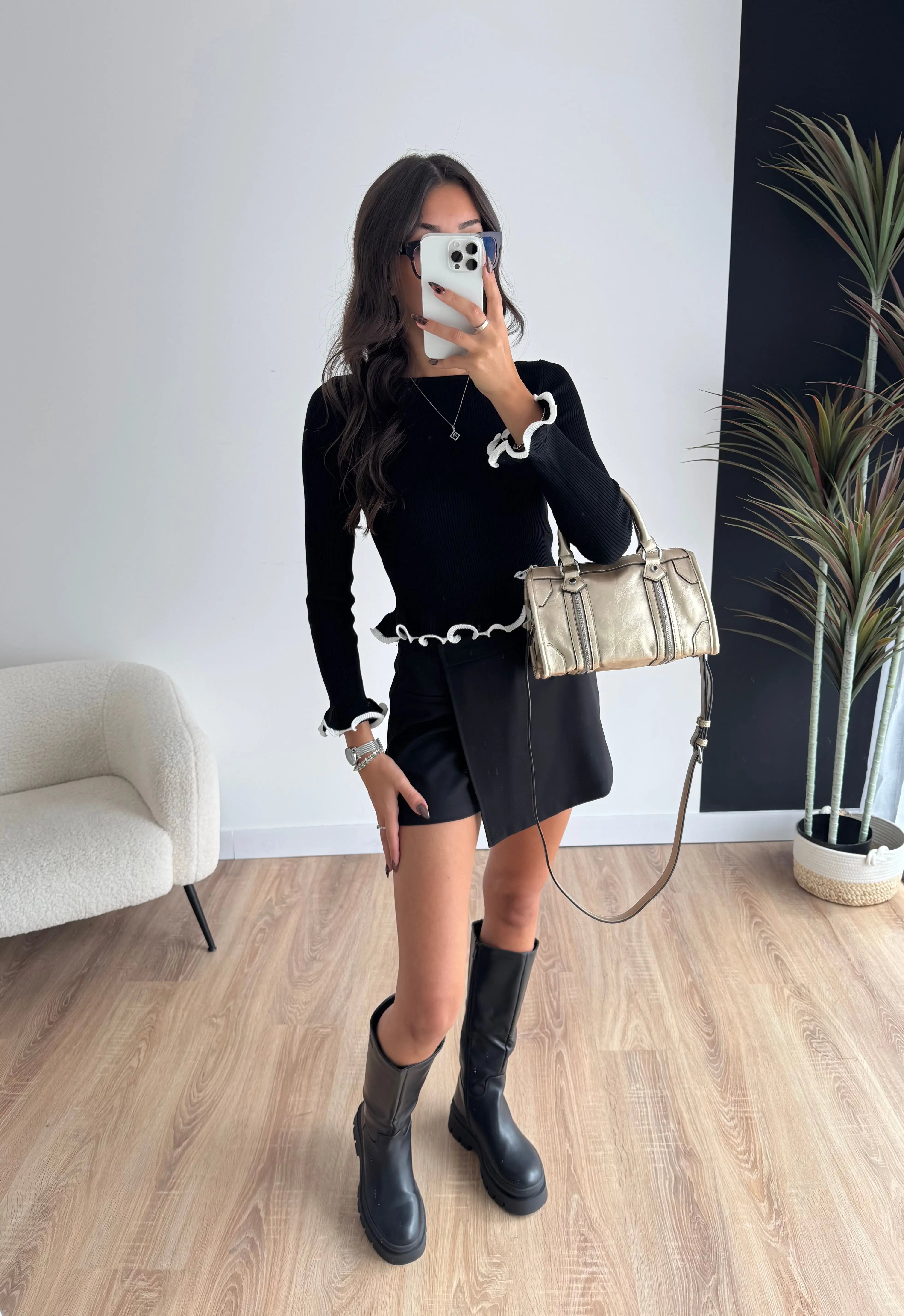 Jupe short noire DS.Sélection