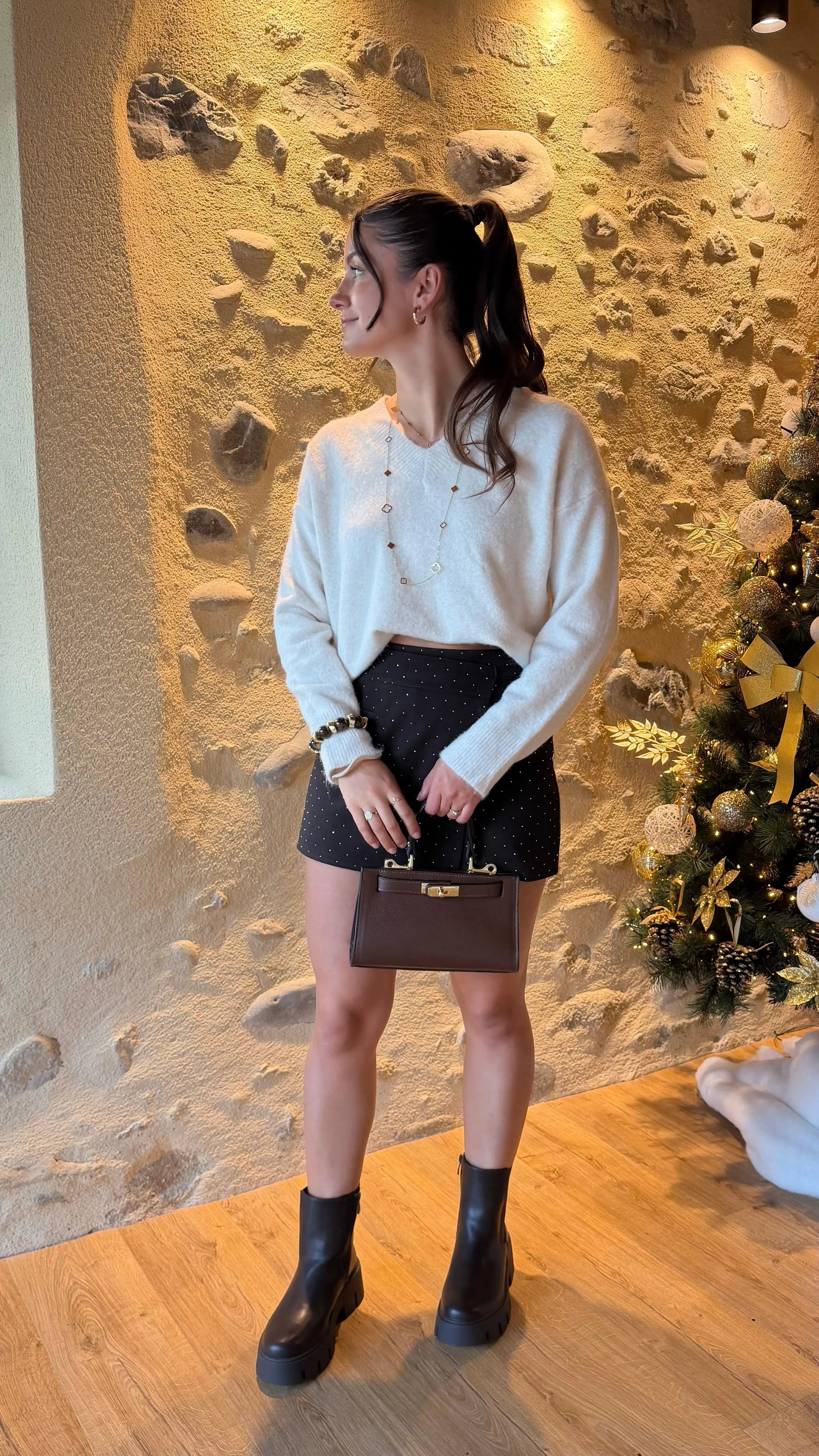 Jupe short strass DS.Sélection