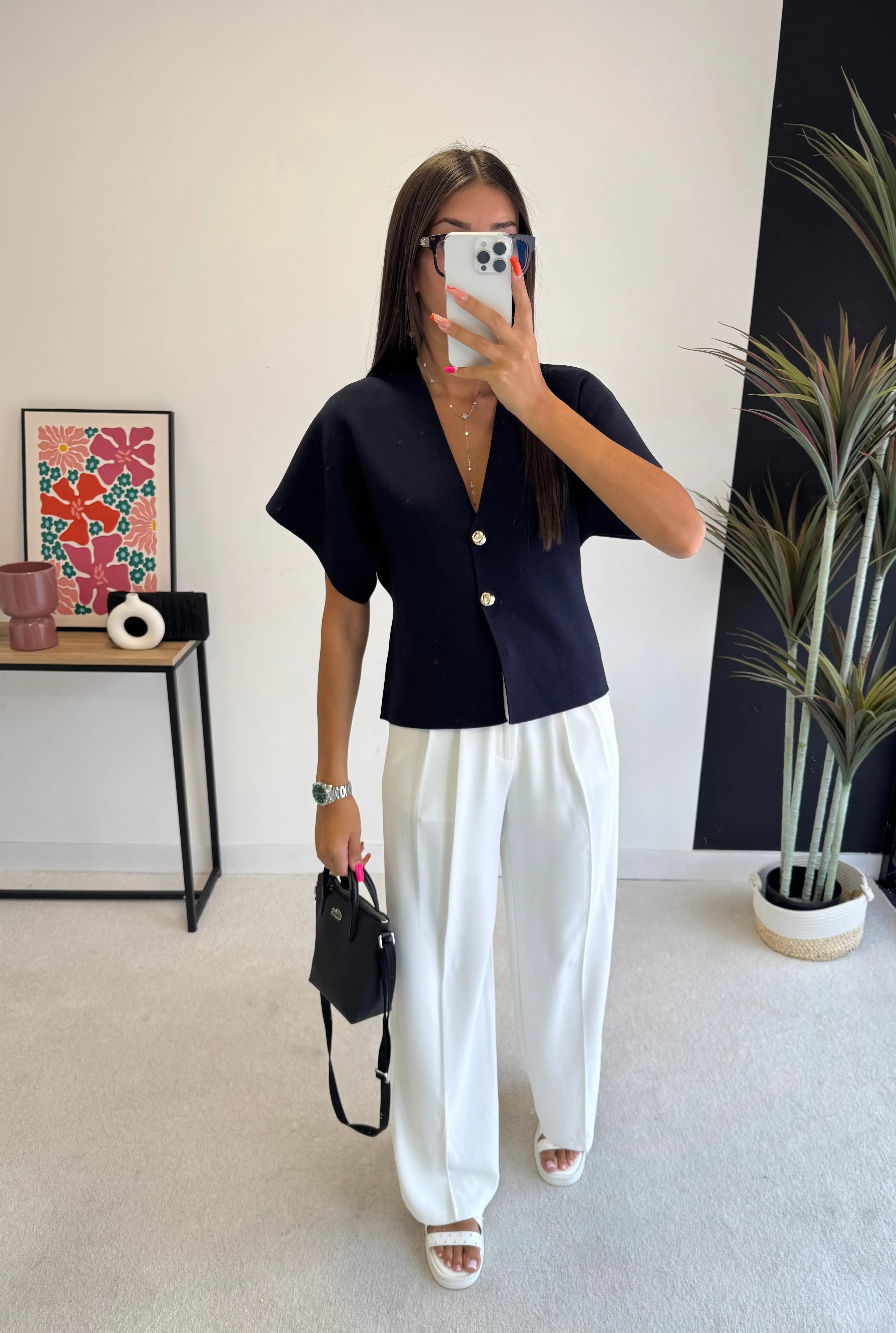Pantalon fluide blanc DS.Sélection