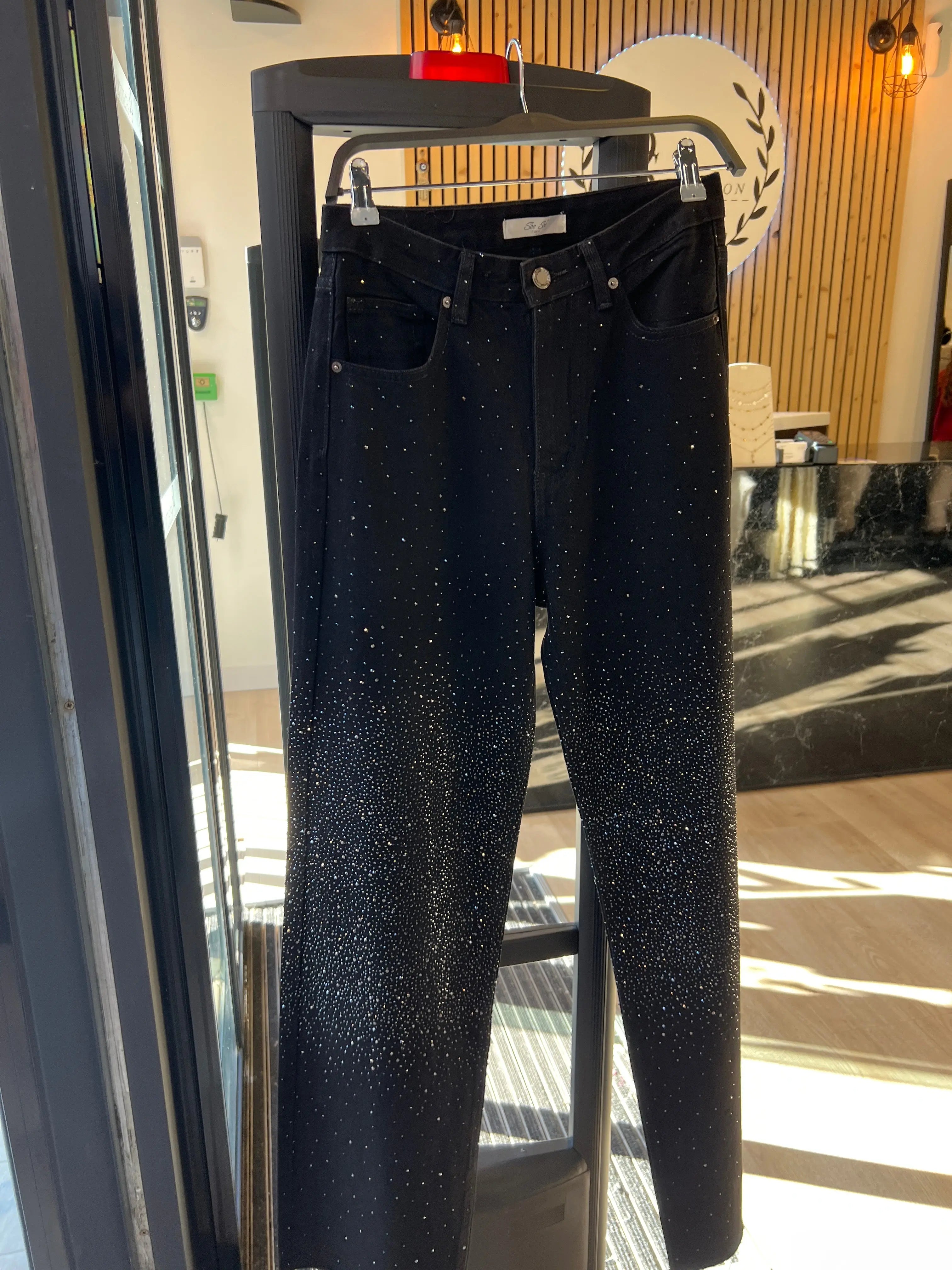 Pantalon strass noire DS.Sélection