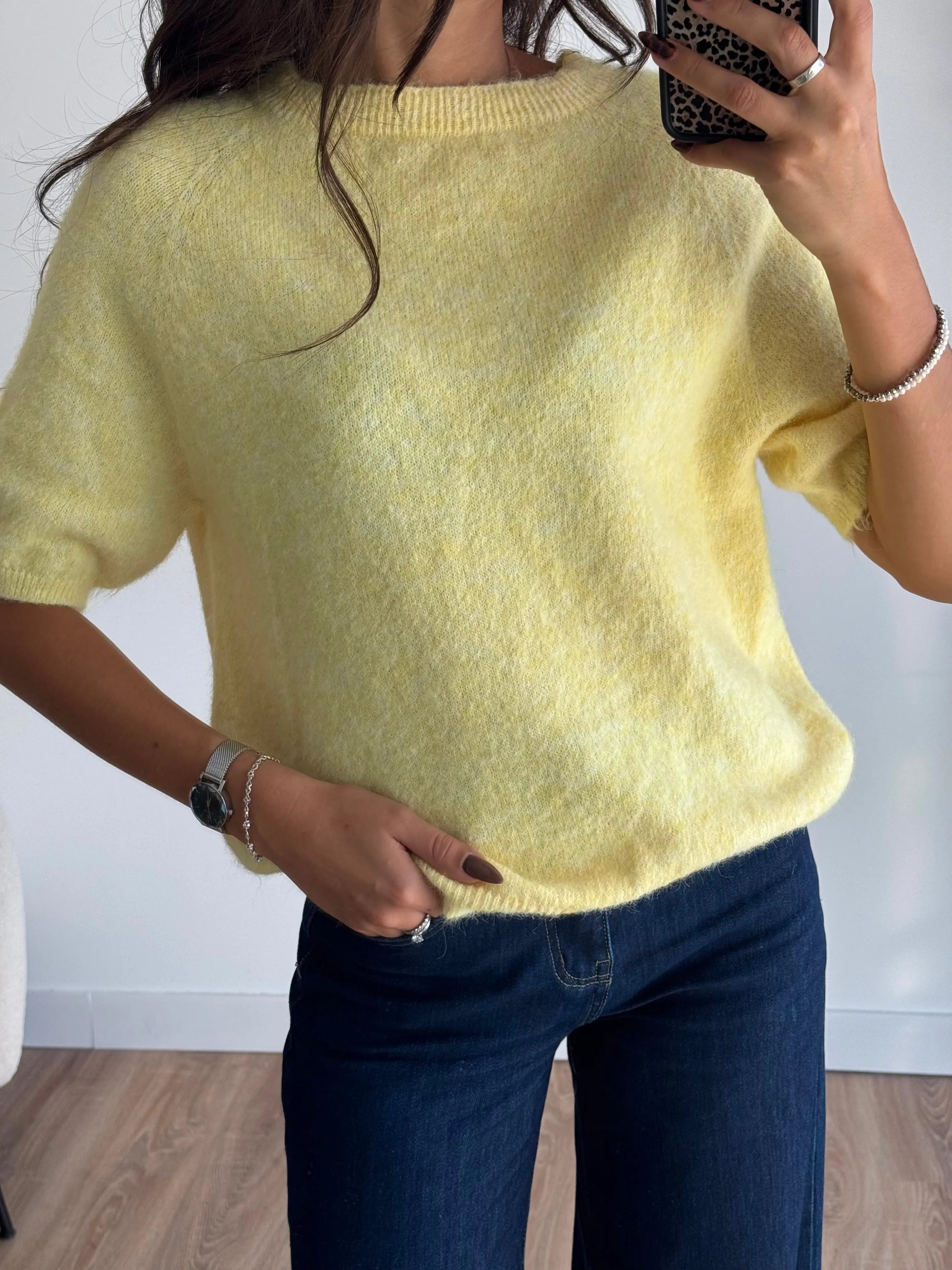 Pull jaune DS.Sélection