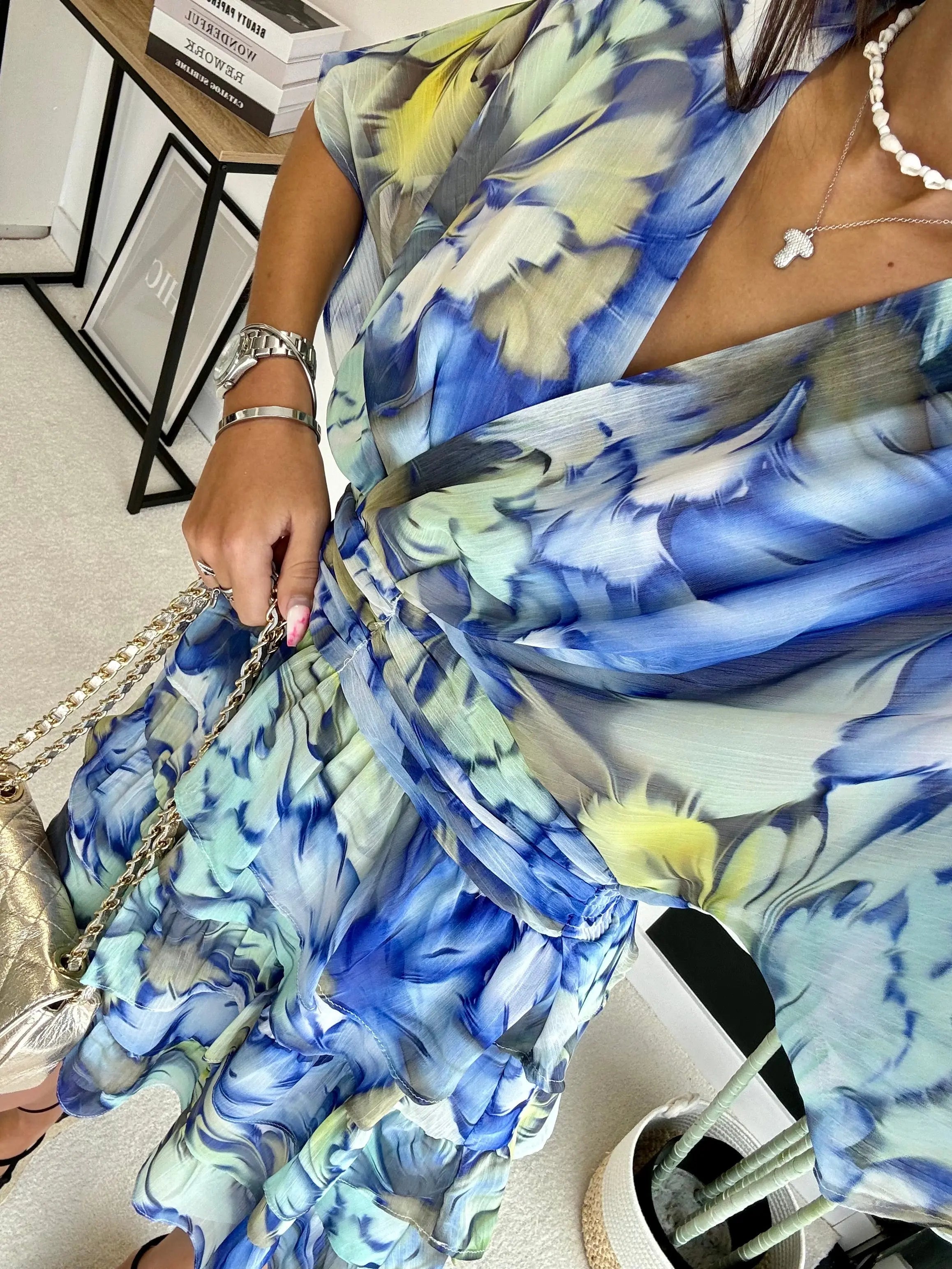 Robe à motifs bleu DS.Sélection