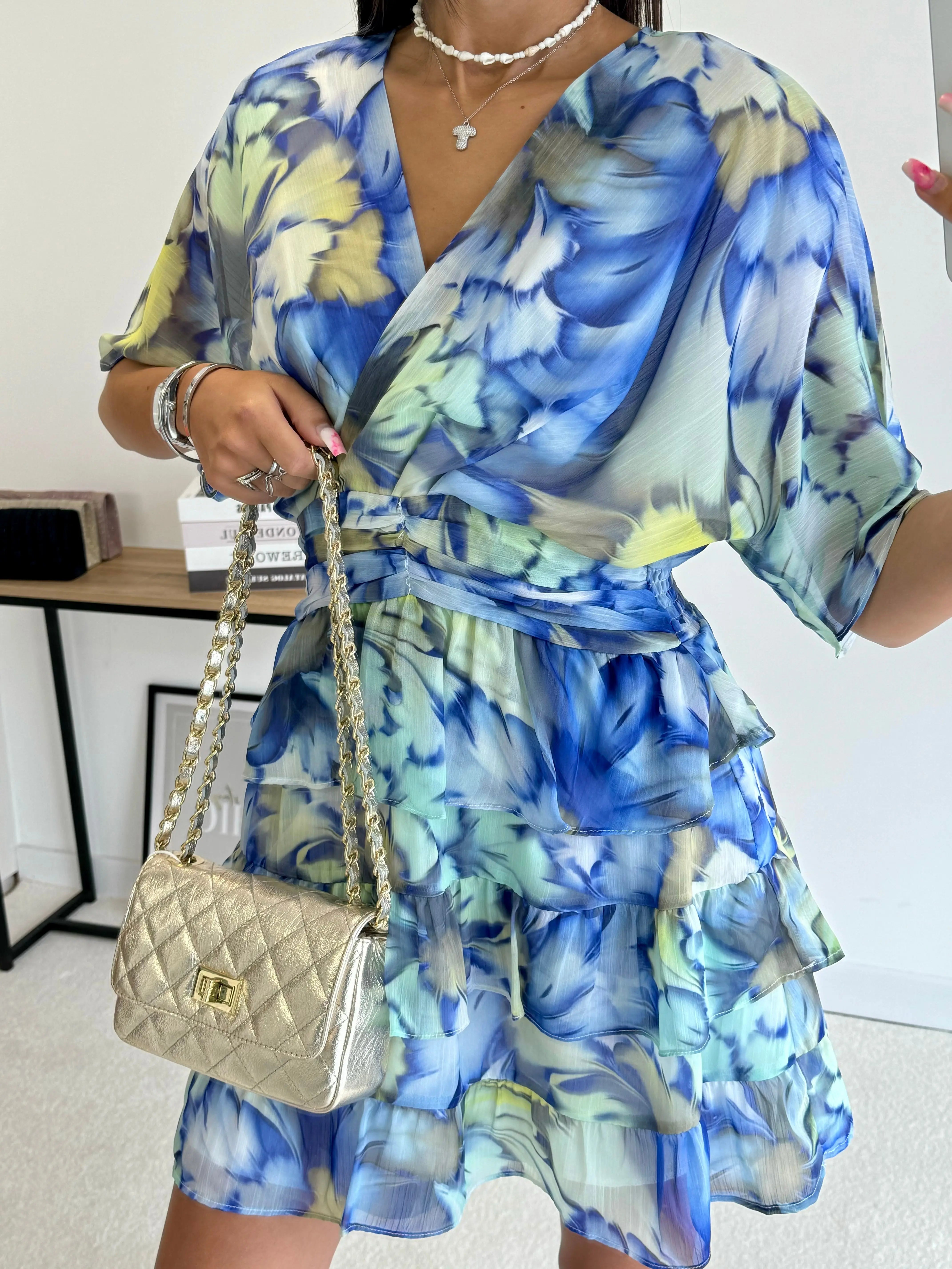 Robe à motifs bleu DS.Sélection