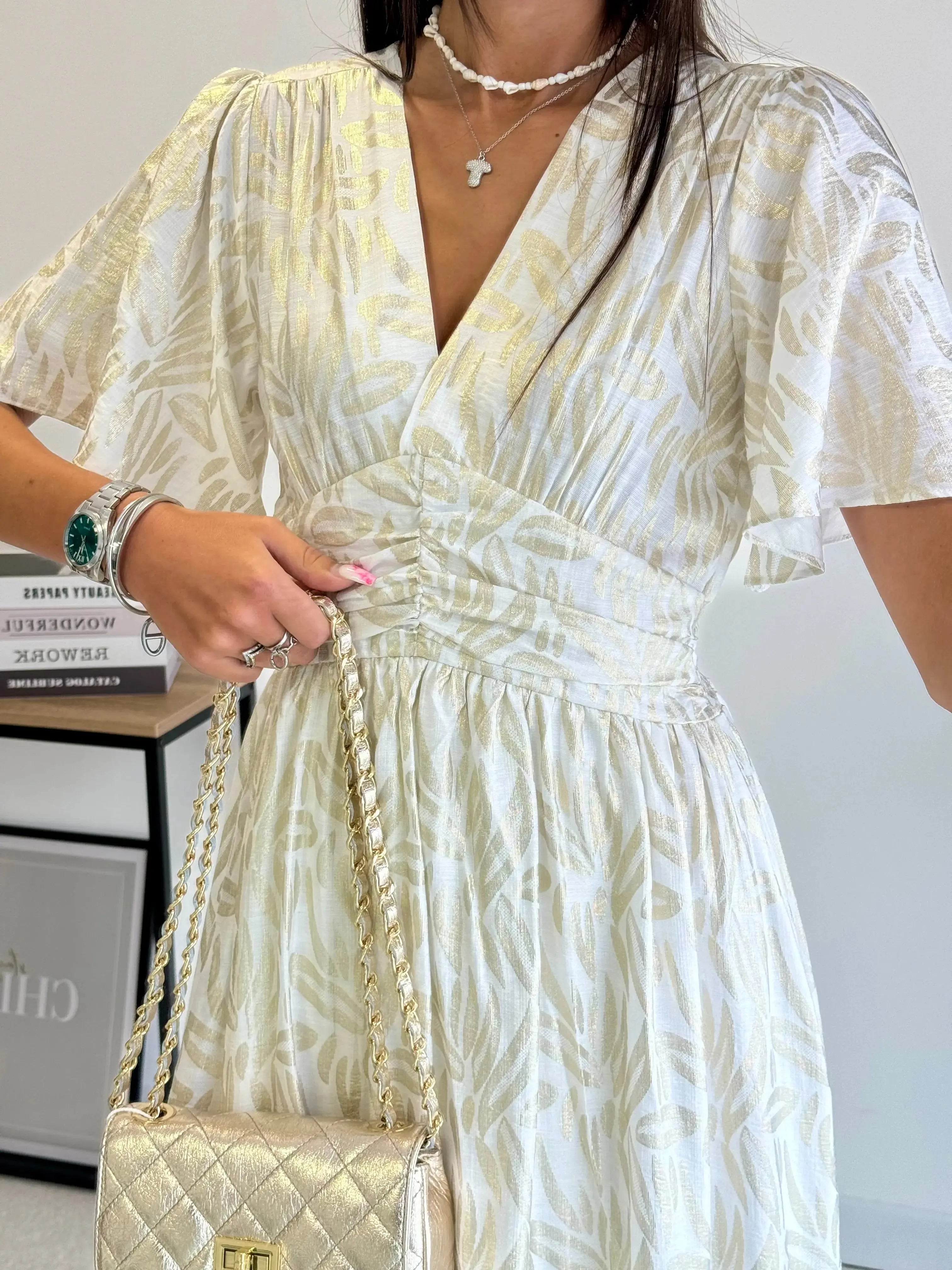 Robe à motifs dorés DS.Sélection