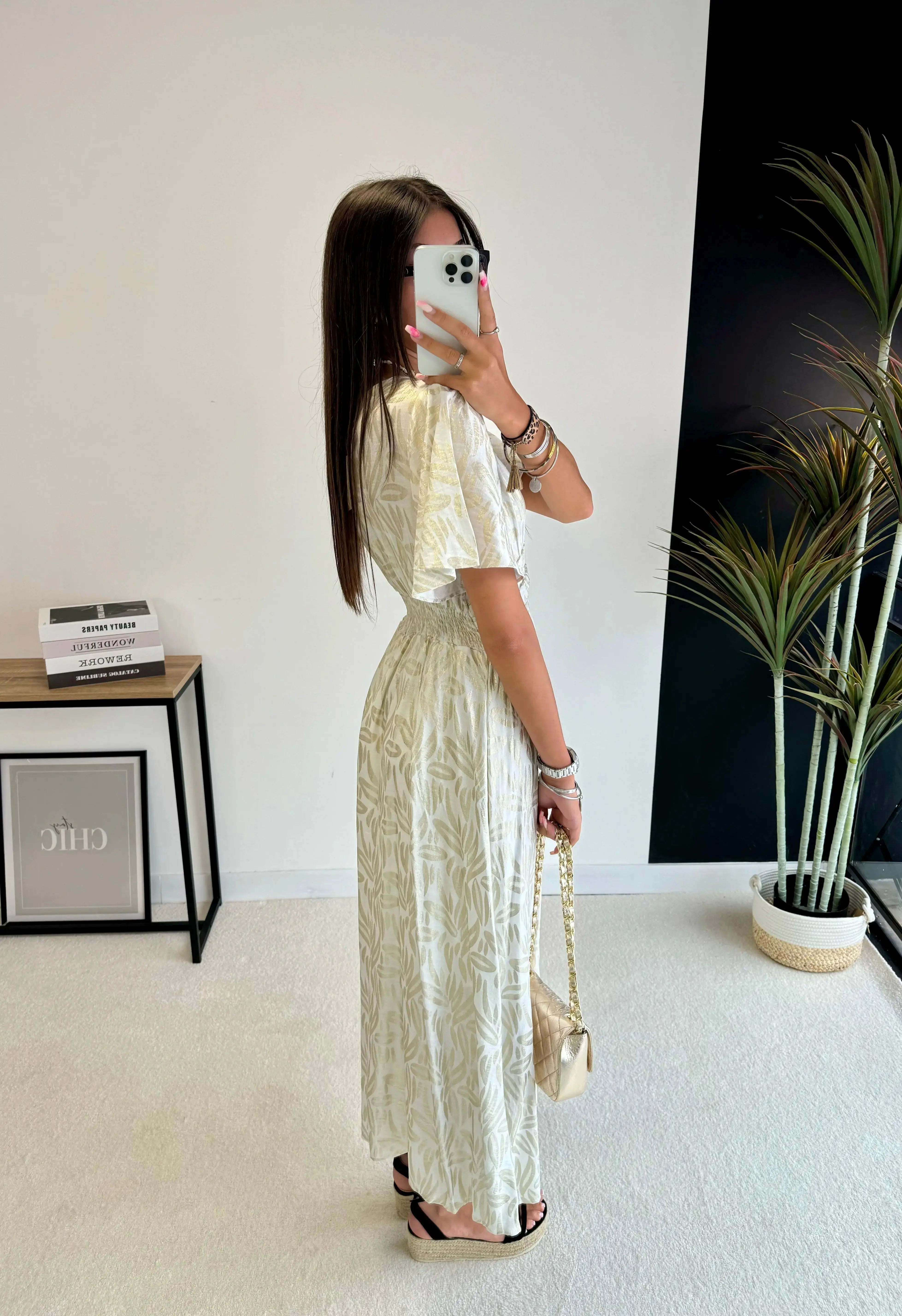 Robe à motifs dorés DS.Sélection