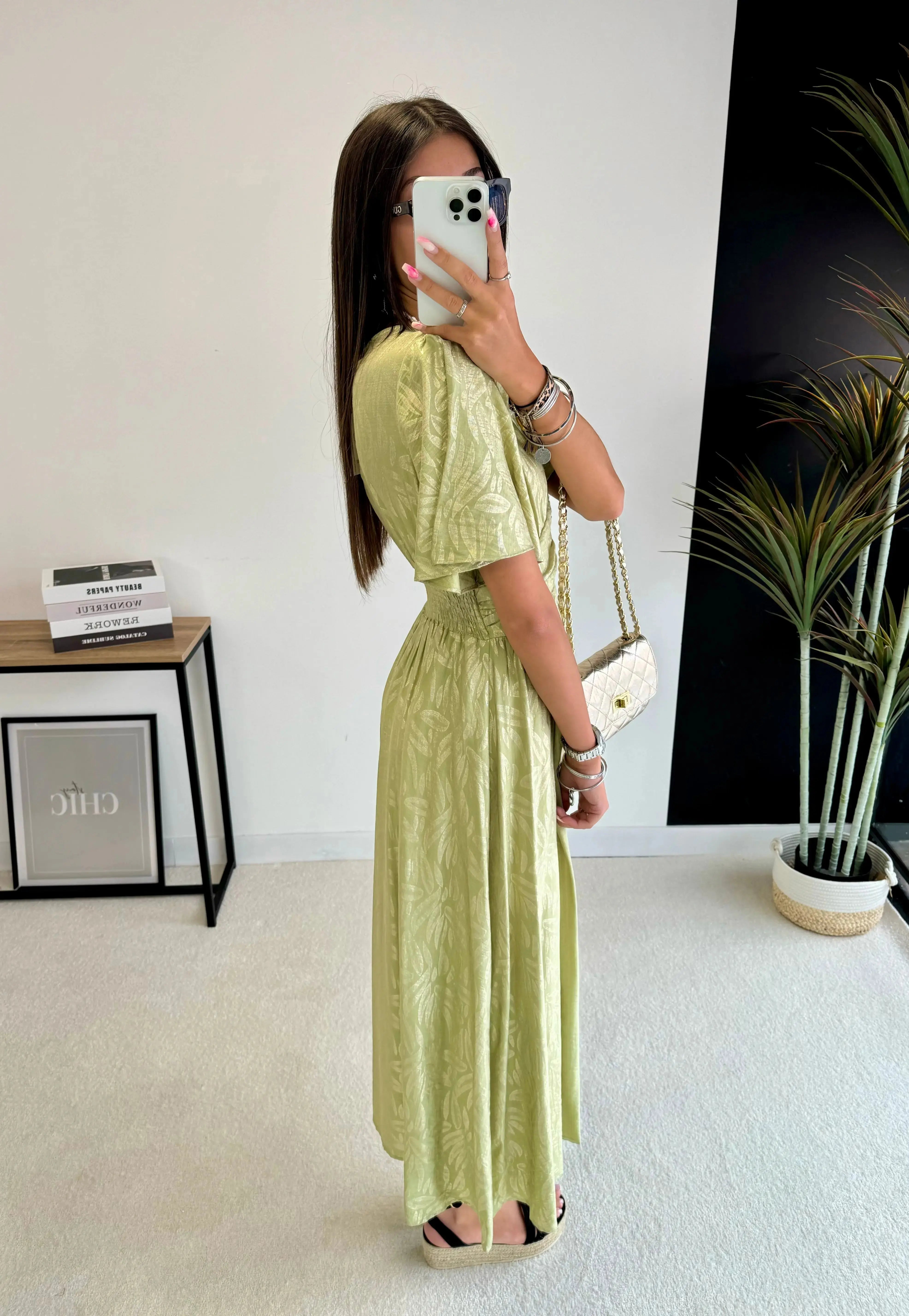 Robe à motifs dorés DS.Sélection