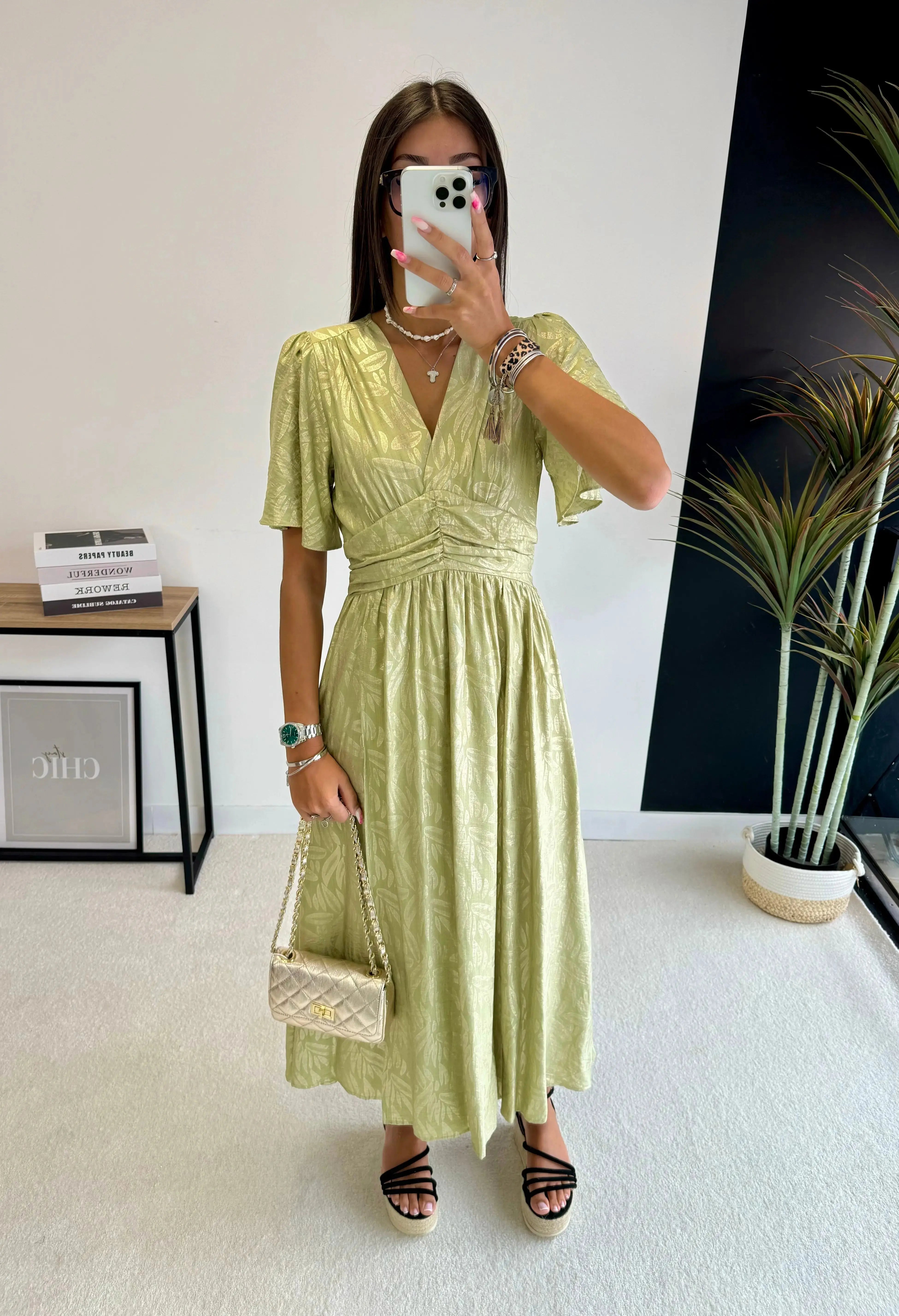 Robe à motifs dorés DS.Sélection