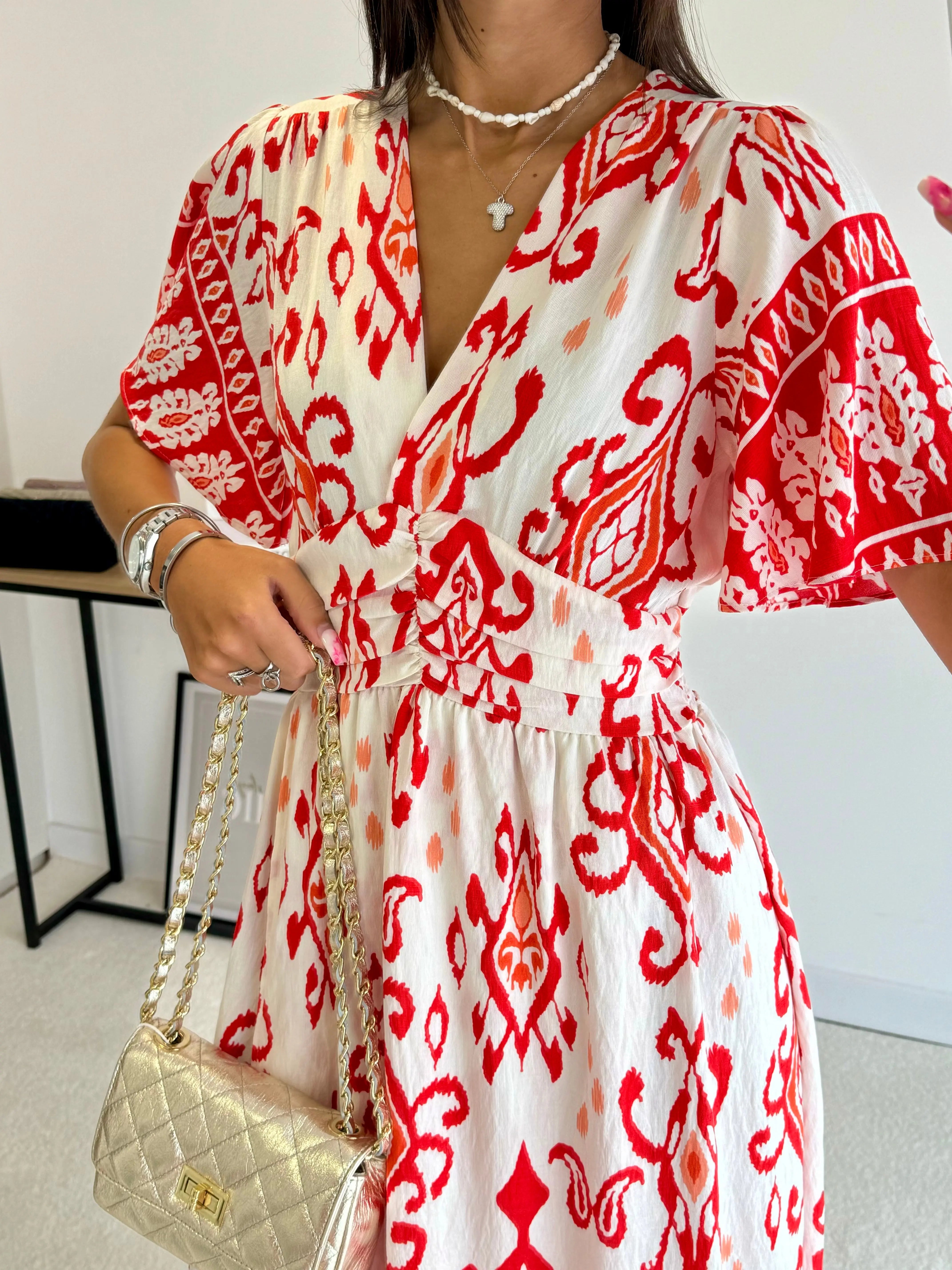Robe à motifs orange DS.Sélection