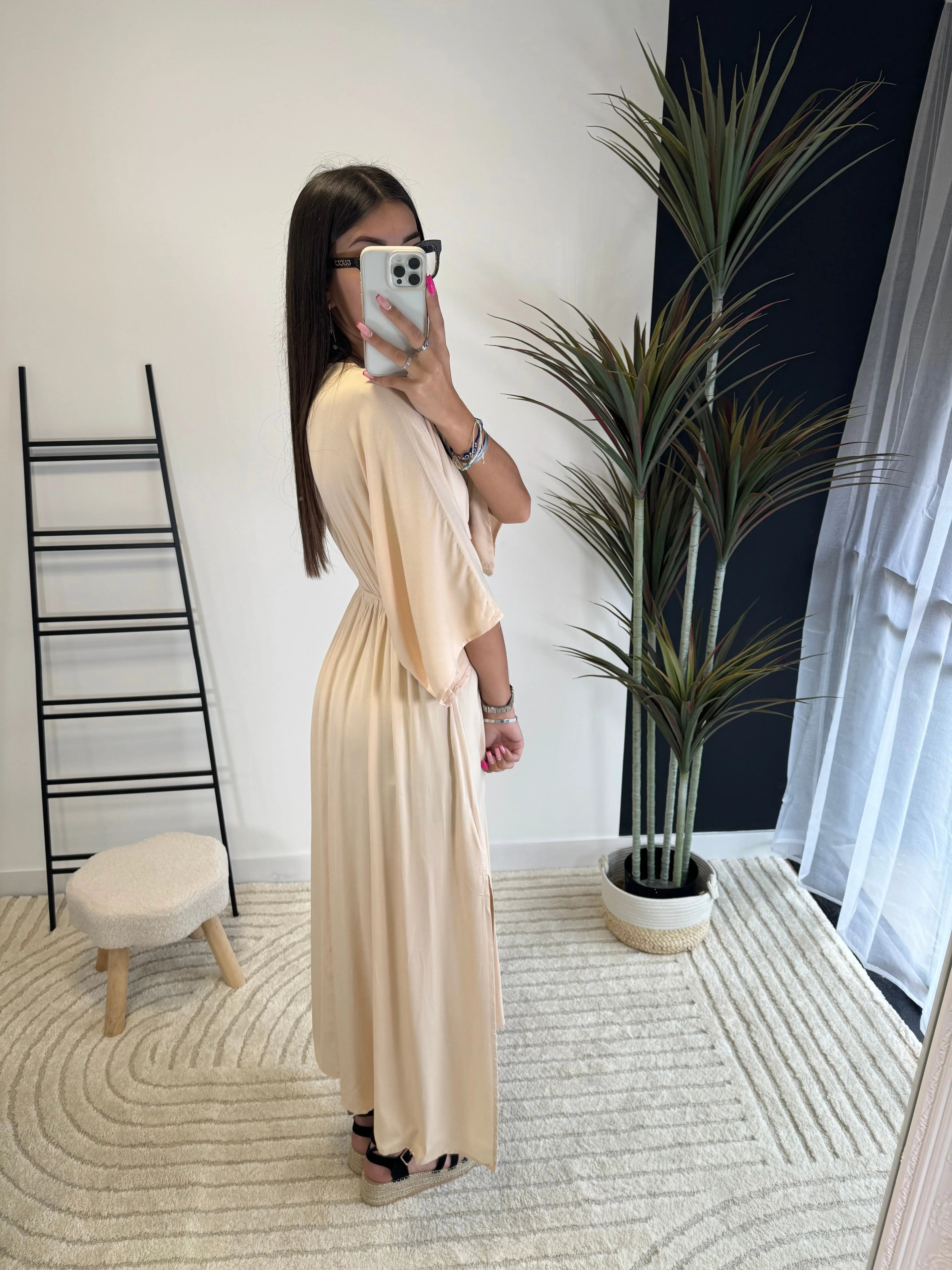 Robe longue beige DS.Sélection