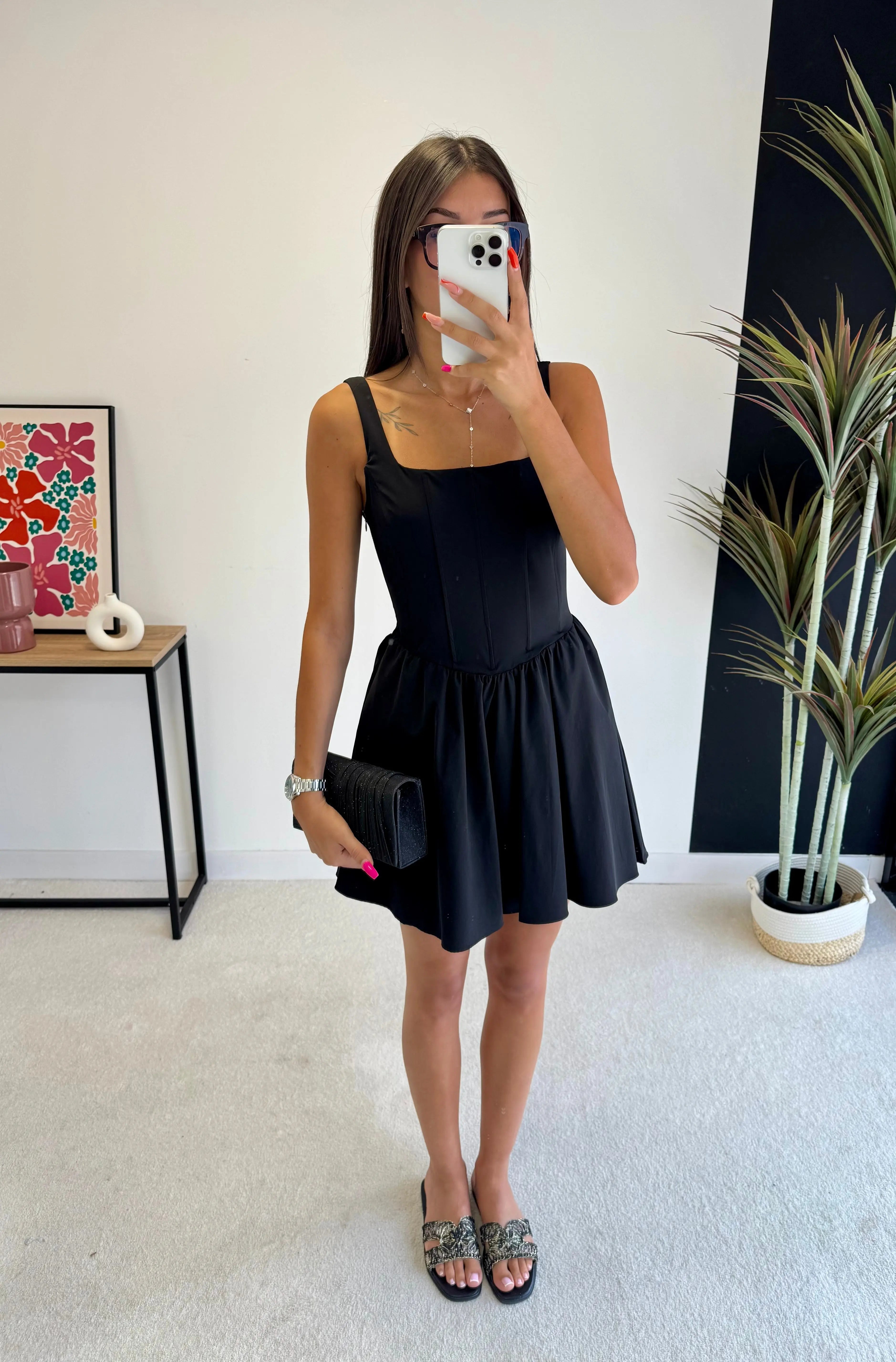 Robe noire bustier DS.Sélection