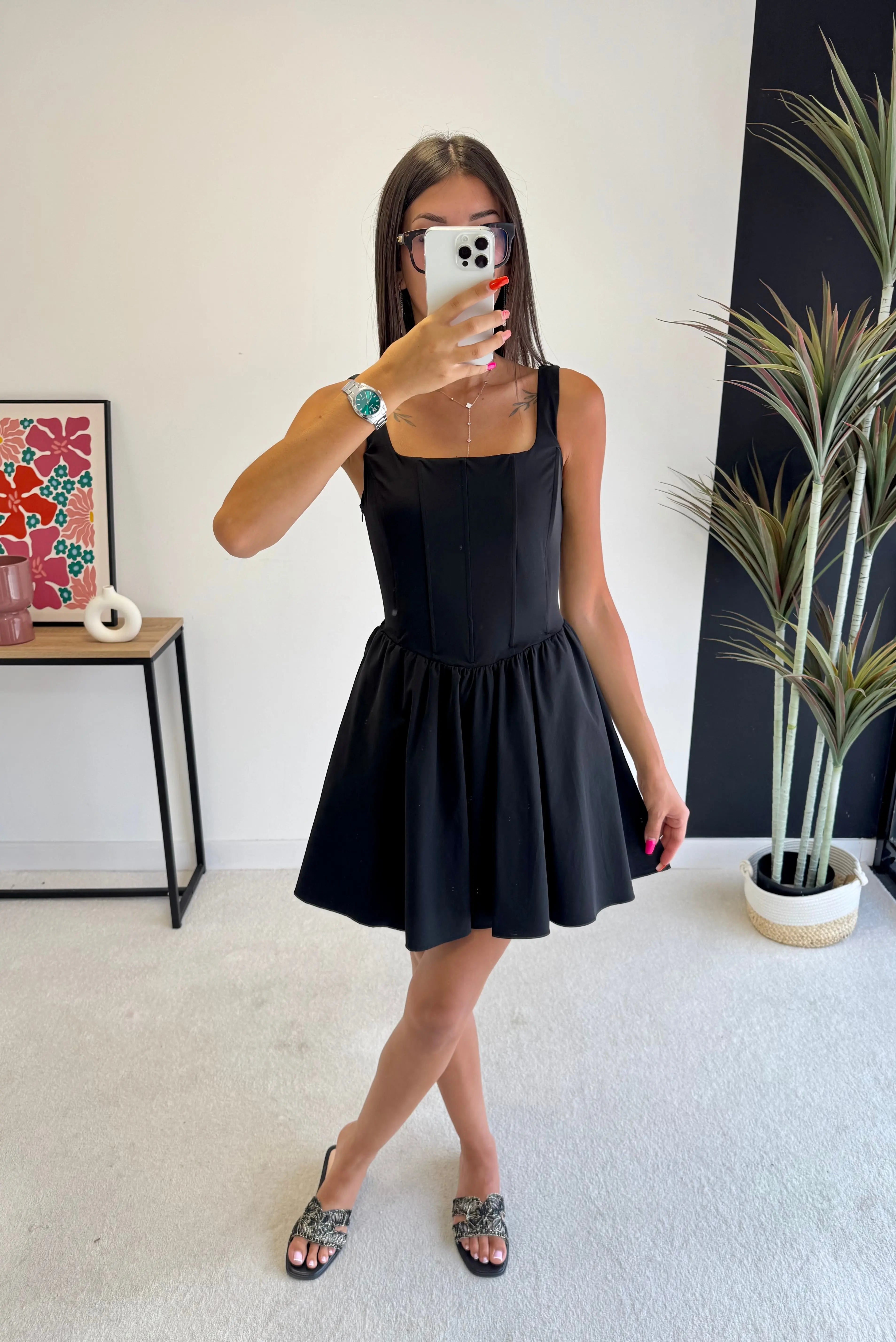 Robe noire bustier DS.Sélection