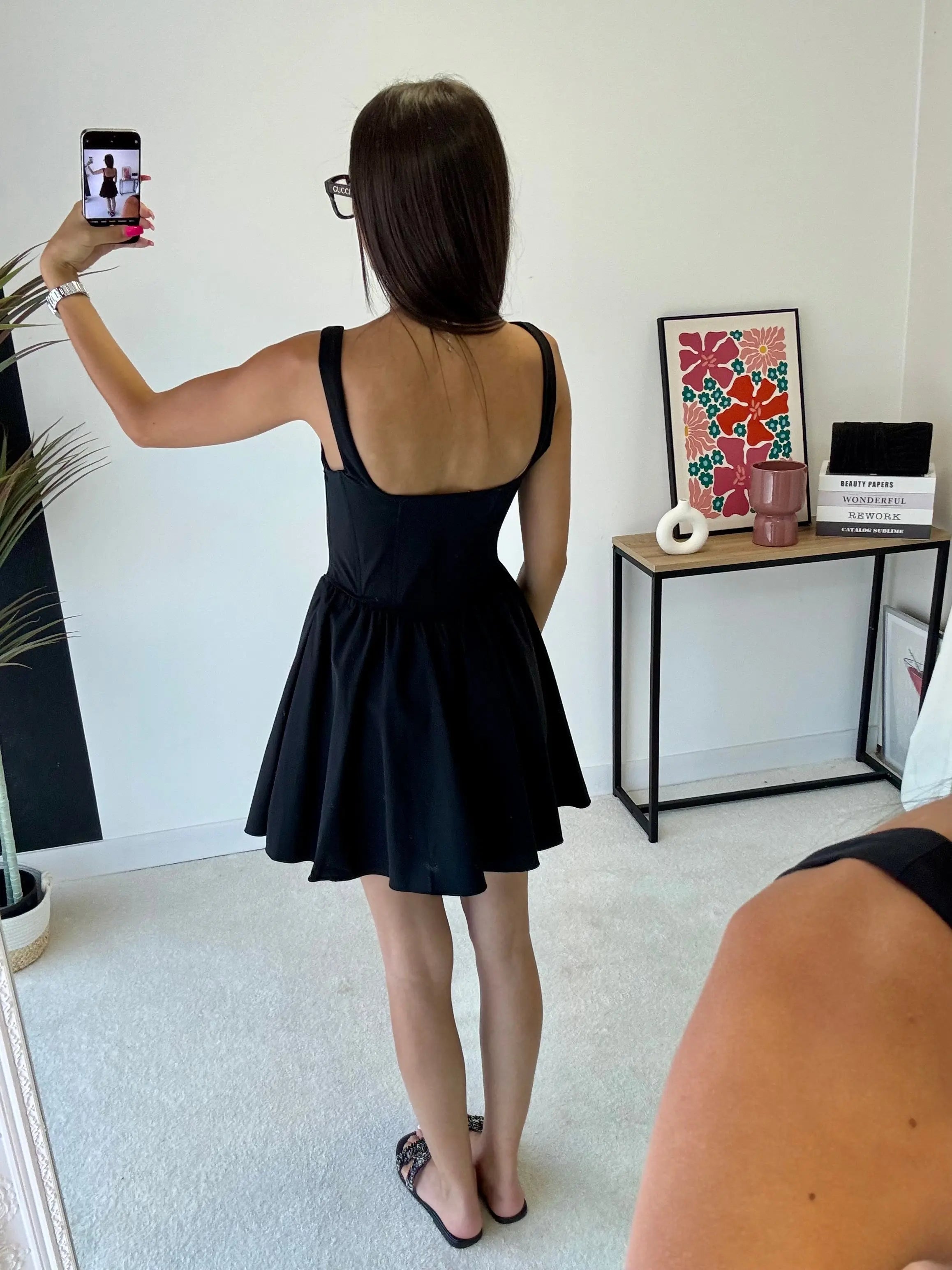 Robe noire bustier DS.Sélection