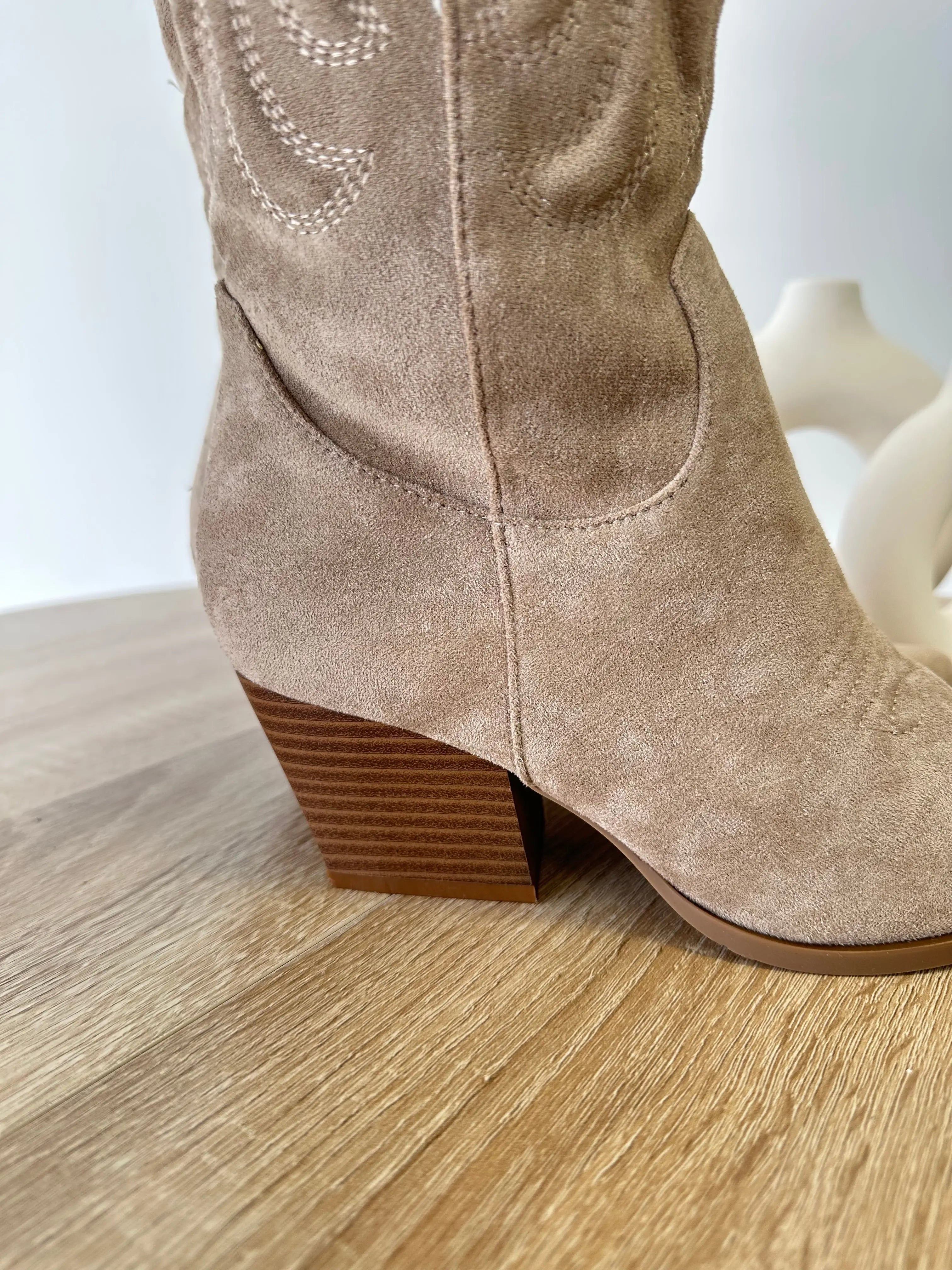 Santiags à flammes beige DS.Sélection