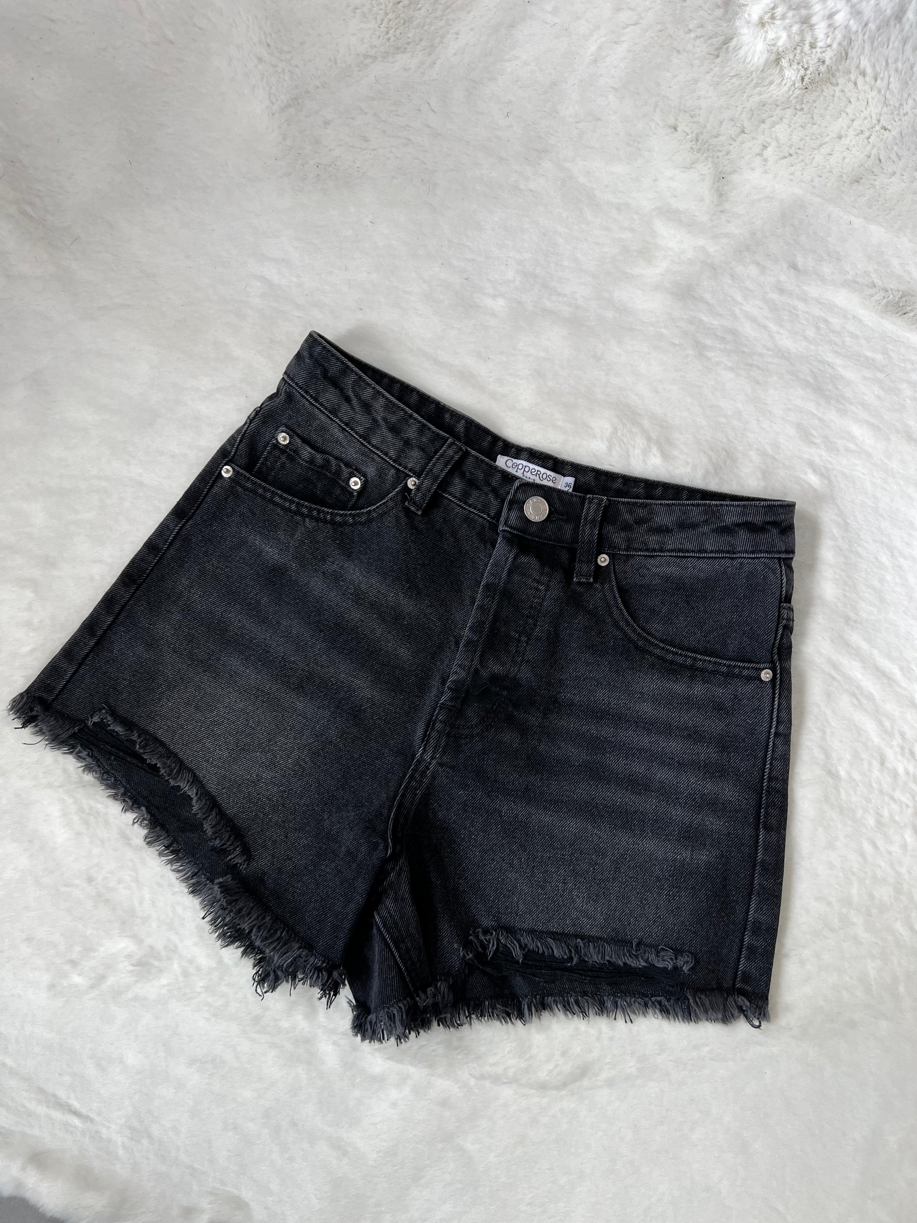 Short en jean noir DS.Sélection