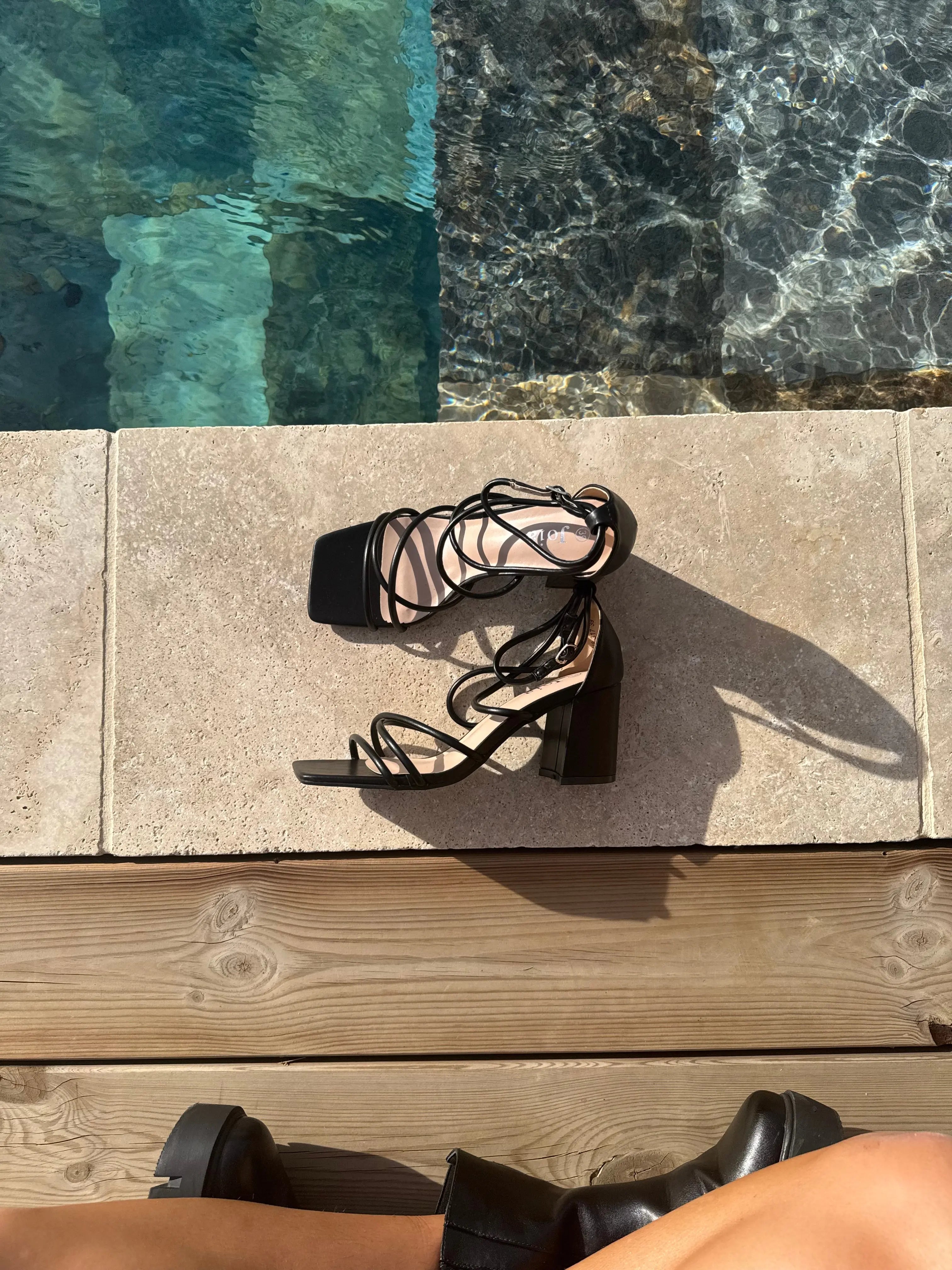 Talons à lacets noirs DS.Sélection