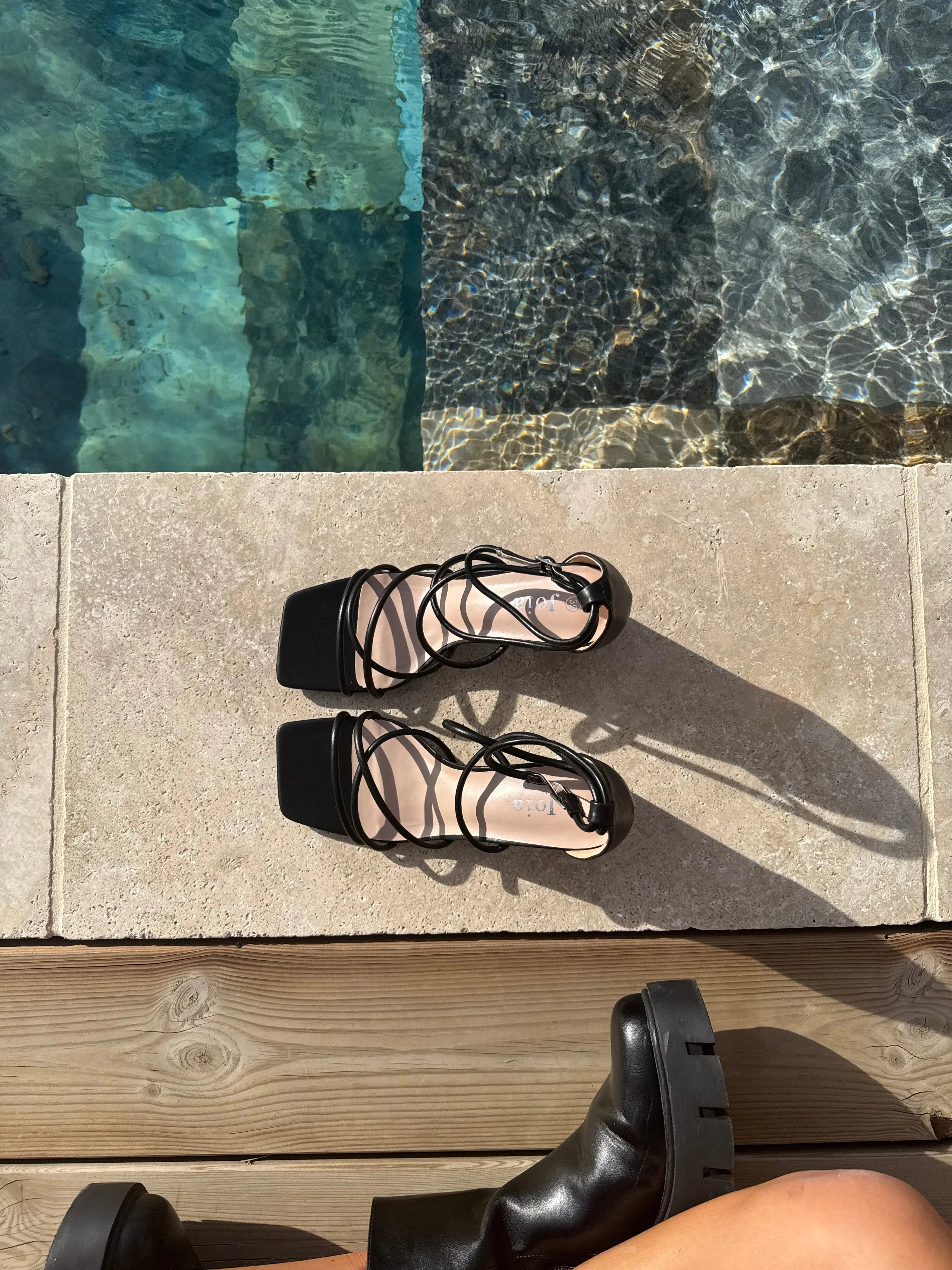 Talons à lacets noirs DS.Sélection