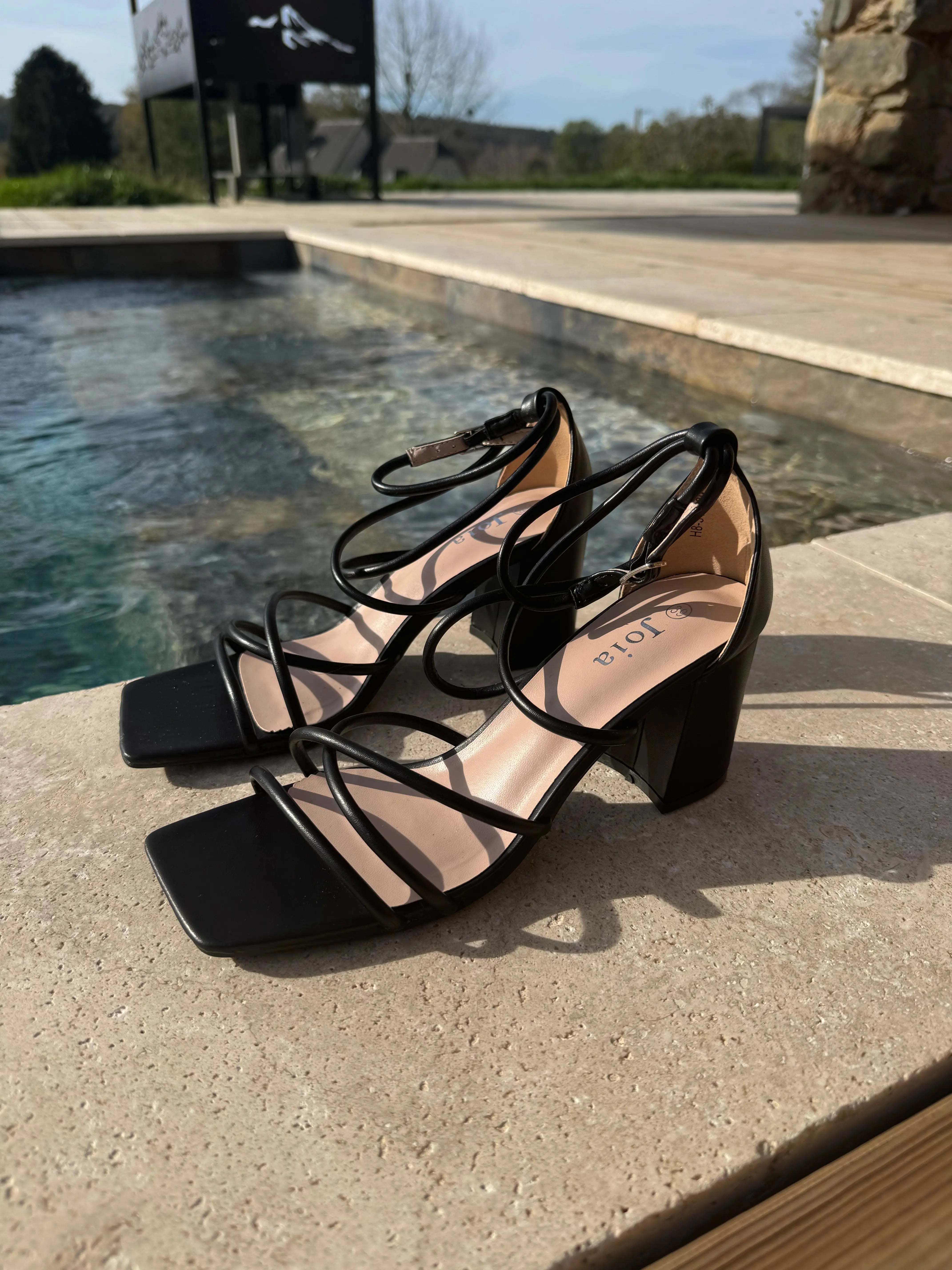 Talons à lacets noirs DS.Sélection