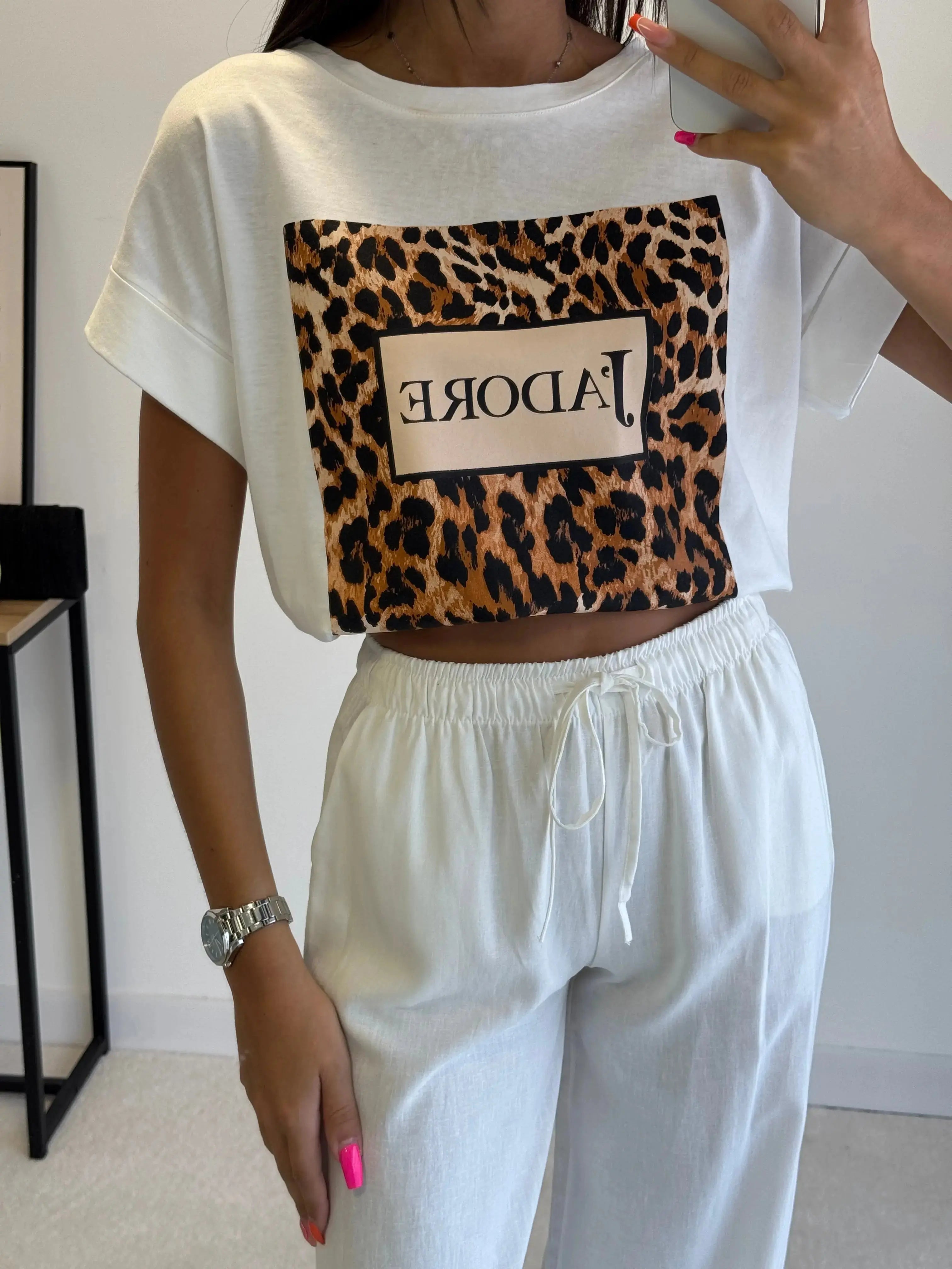 Pantalon en lin blanc DS.Sélection