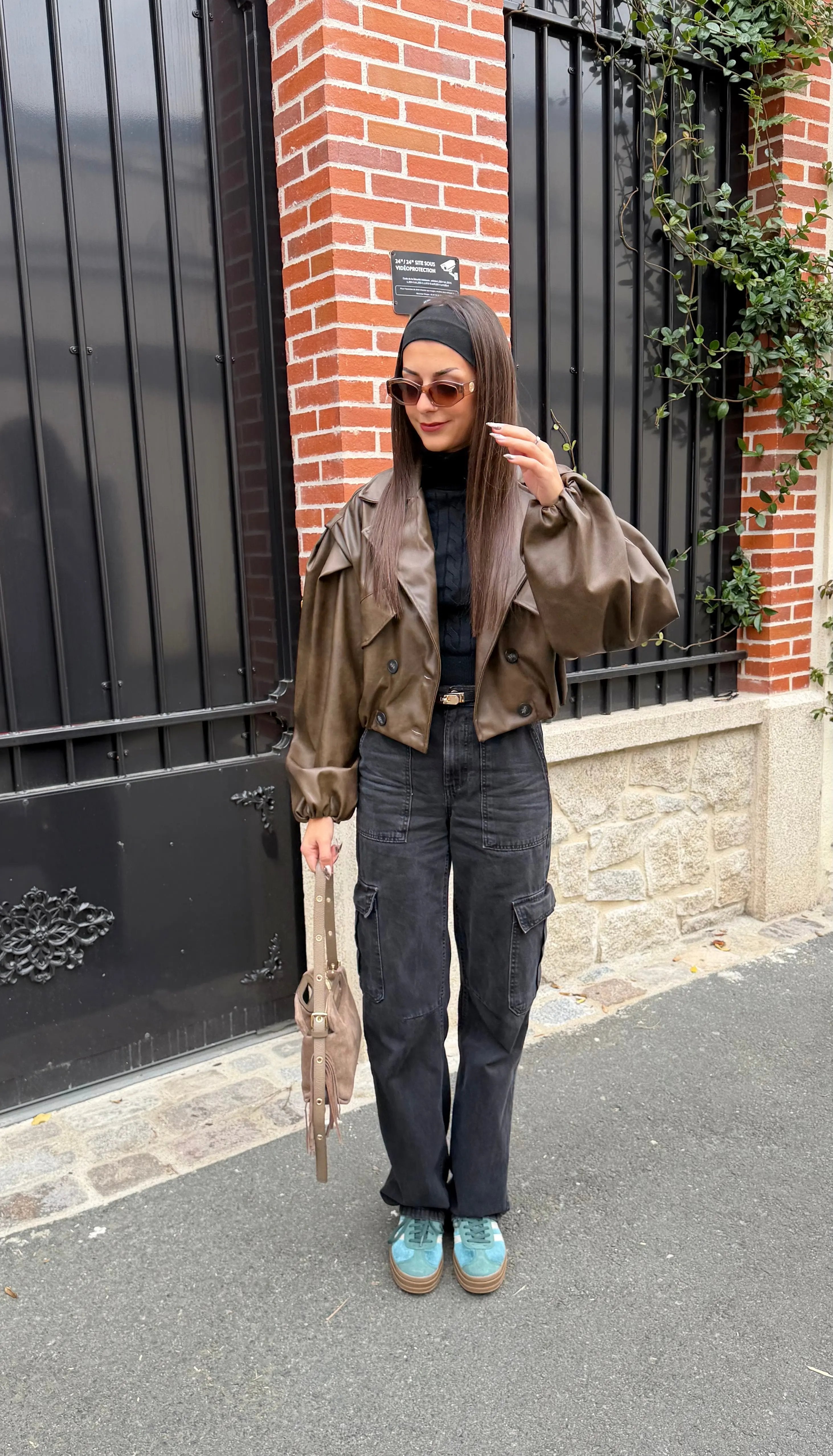 Trench simili marron DS.Sélection