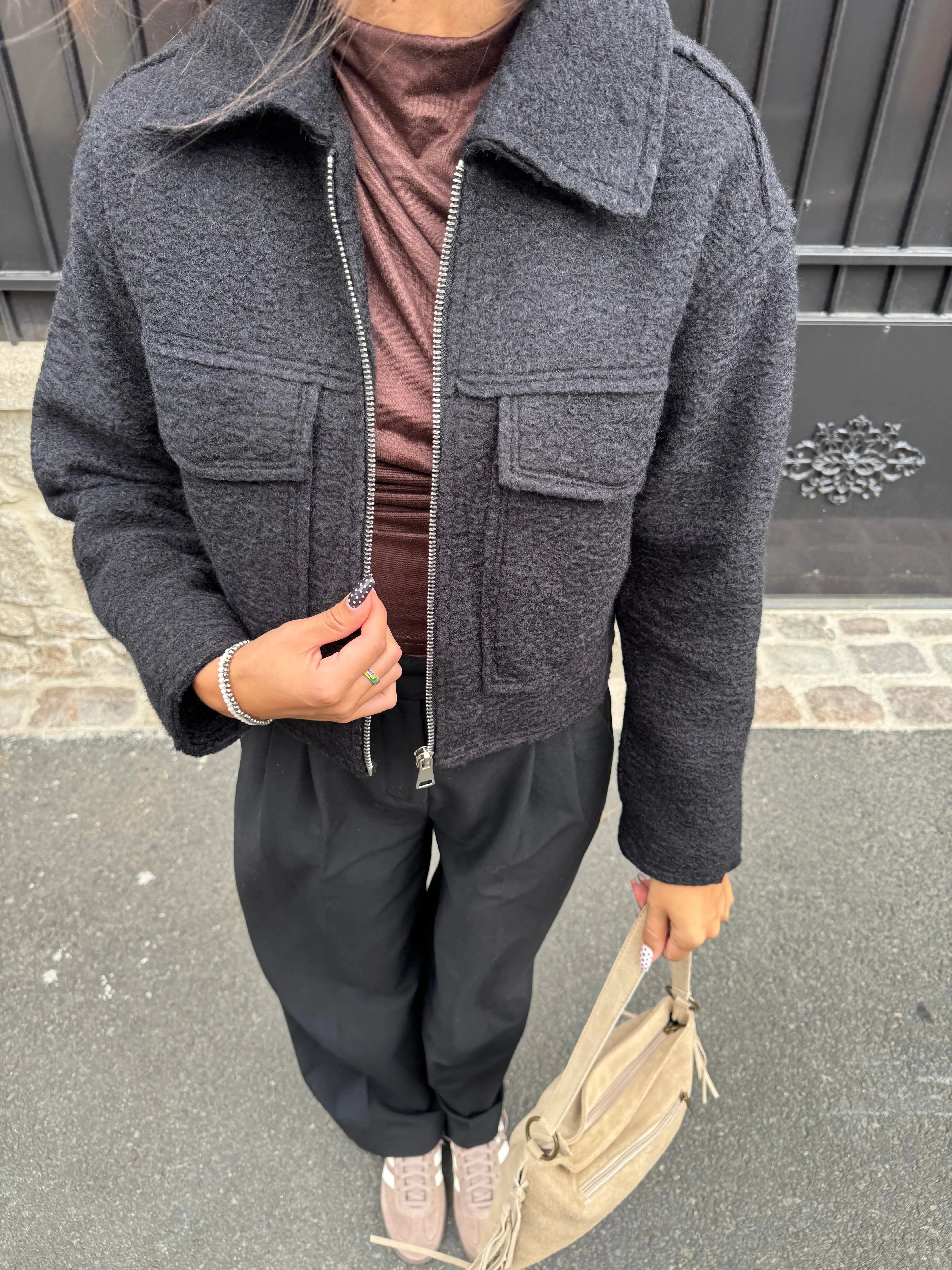 Veste courte noire DS.Sélection